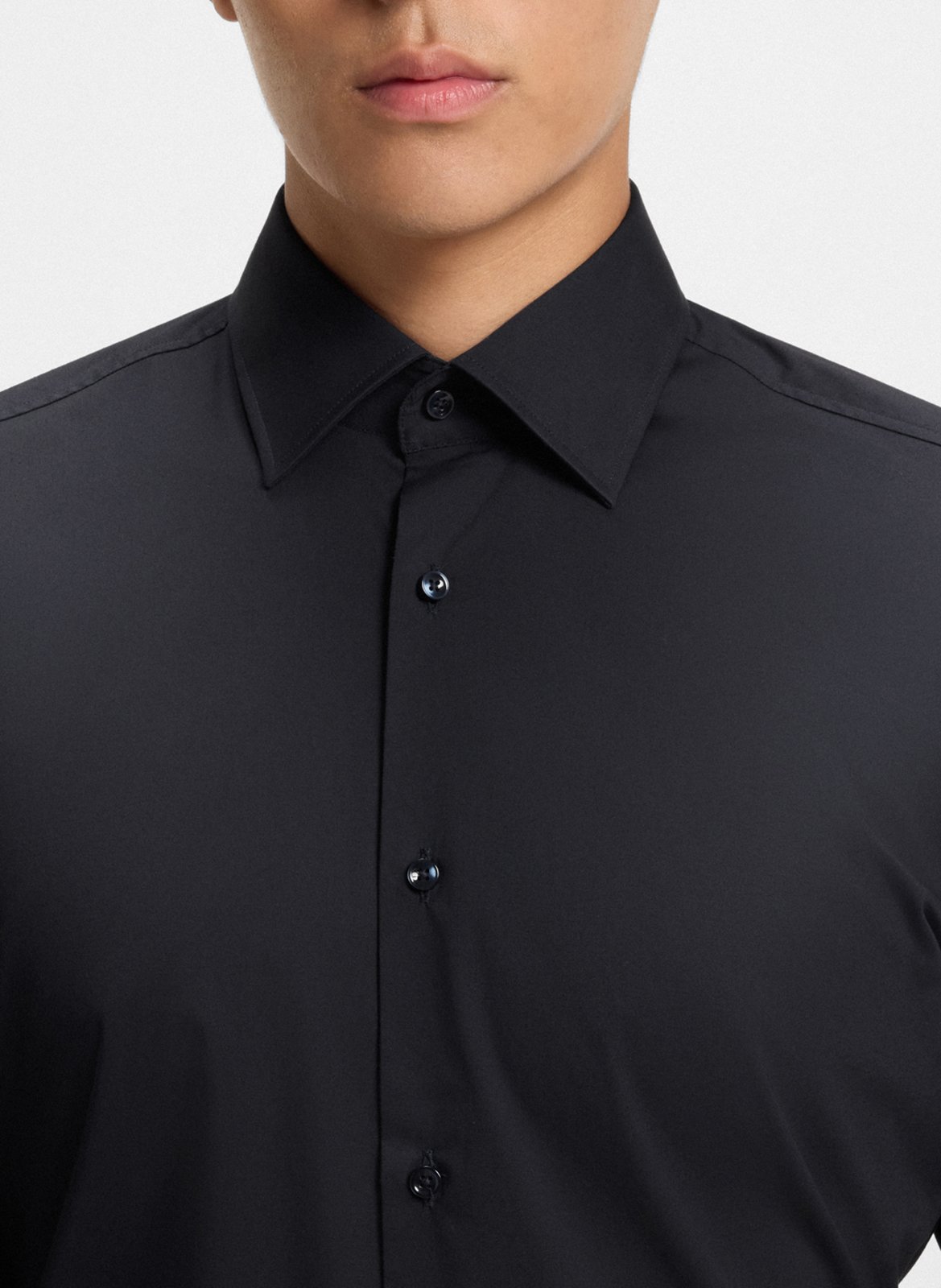 Slim-fit cotton-blend shirt BOSS Blue