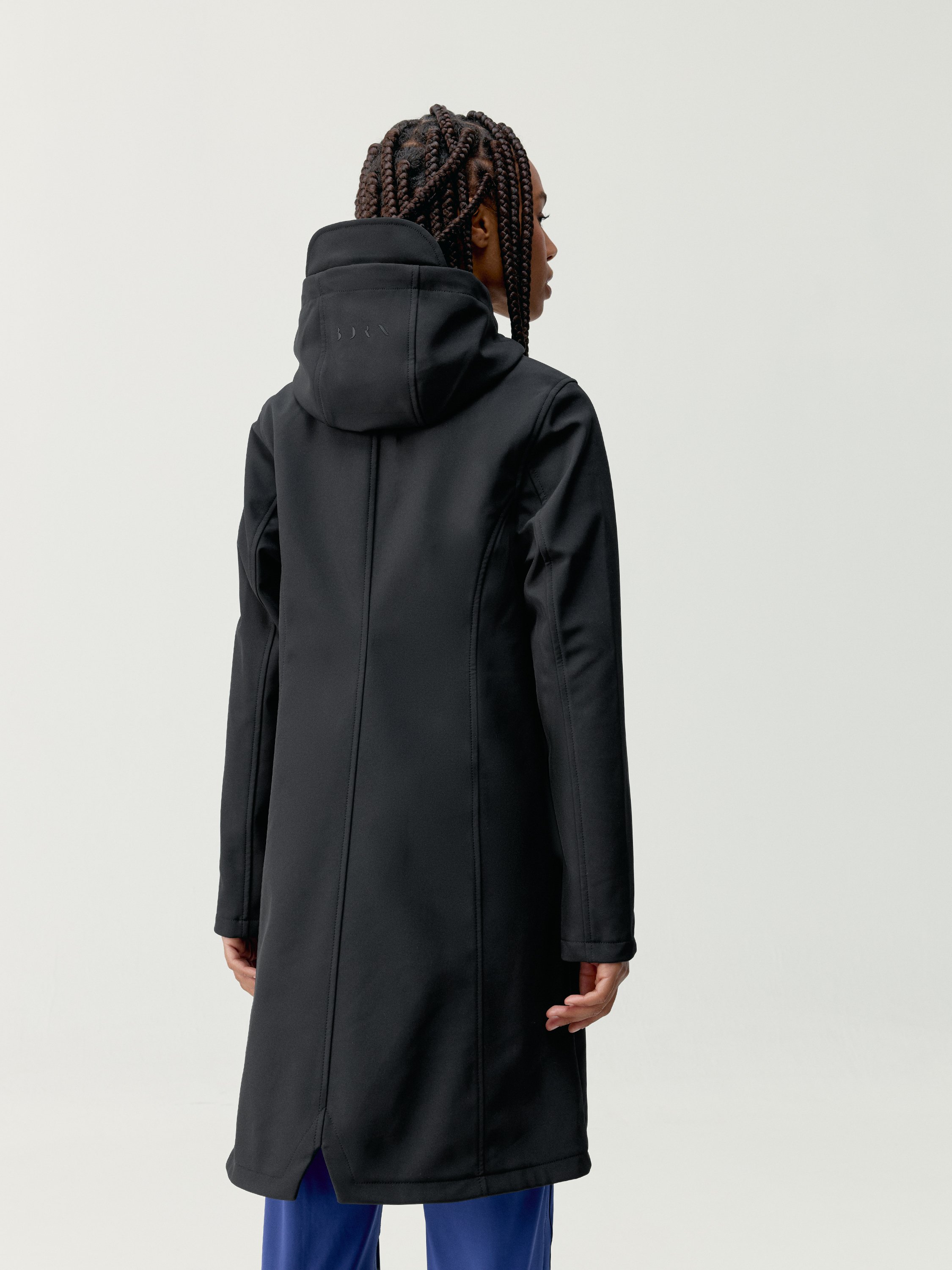 Windbreaker trench coat BORN LIVING YOGA Black