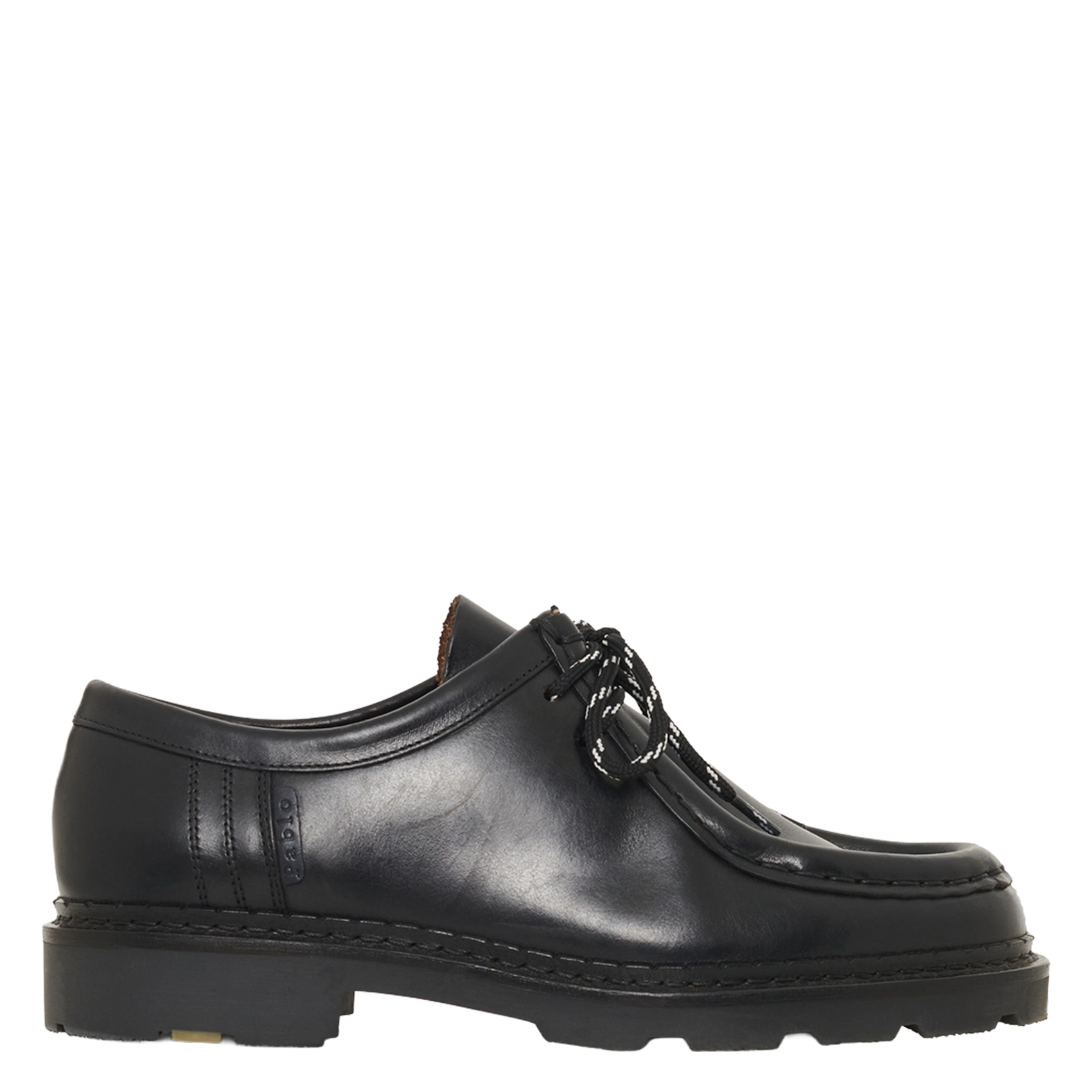 Plain leather notched loafers PABLO