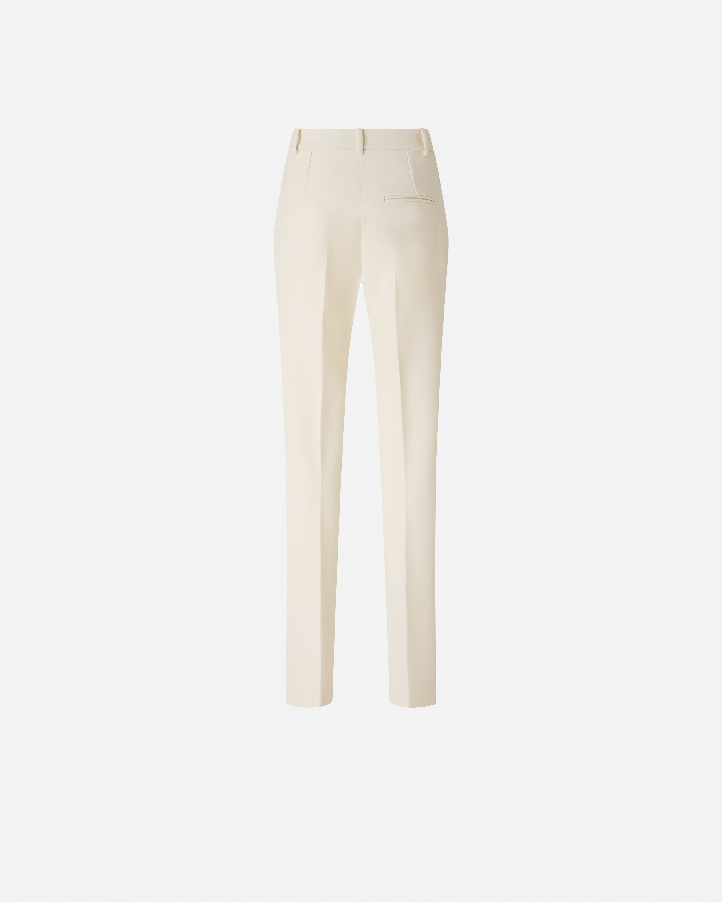 Skinny pants with pronounced crease PINKO White