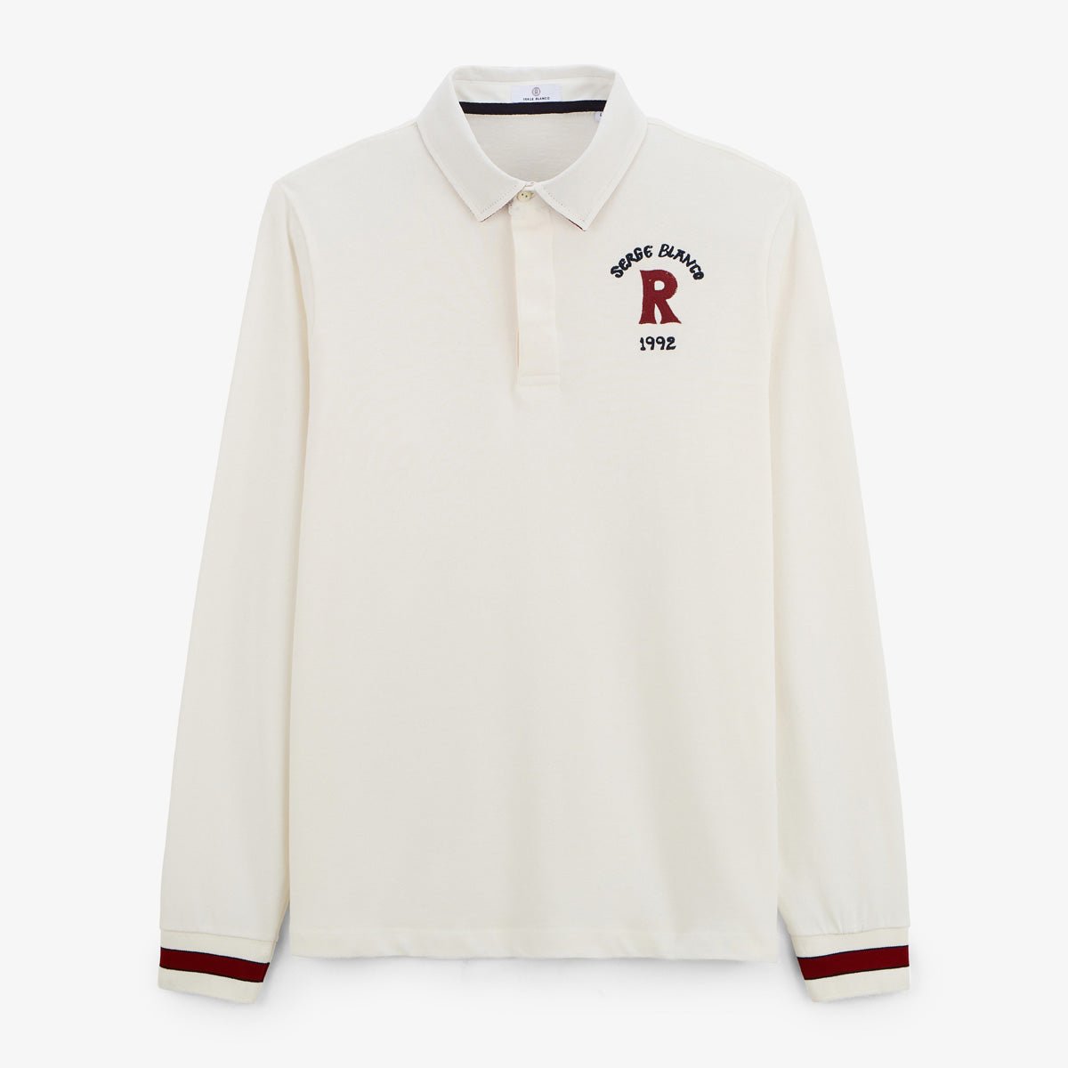 Long-sleeved rugby polo SERGE BLANCO White