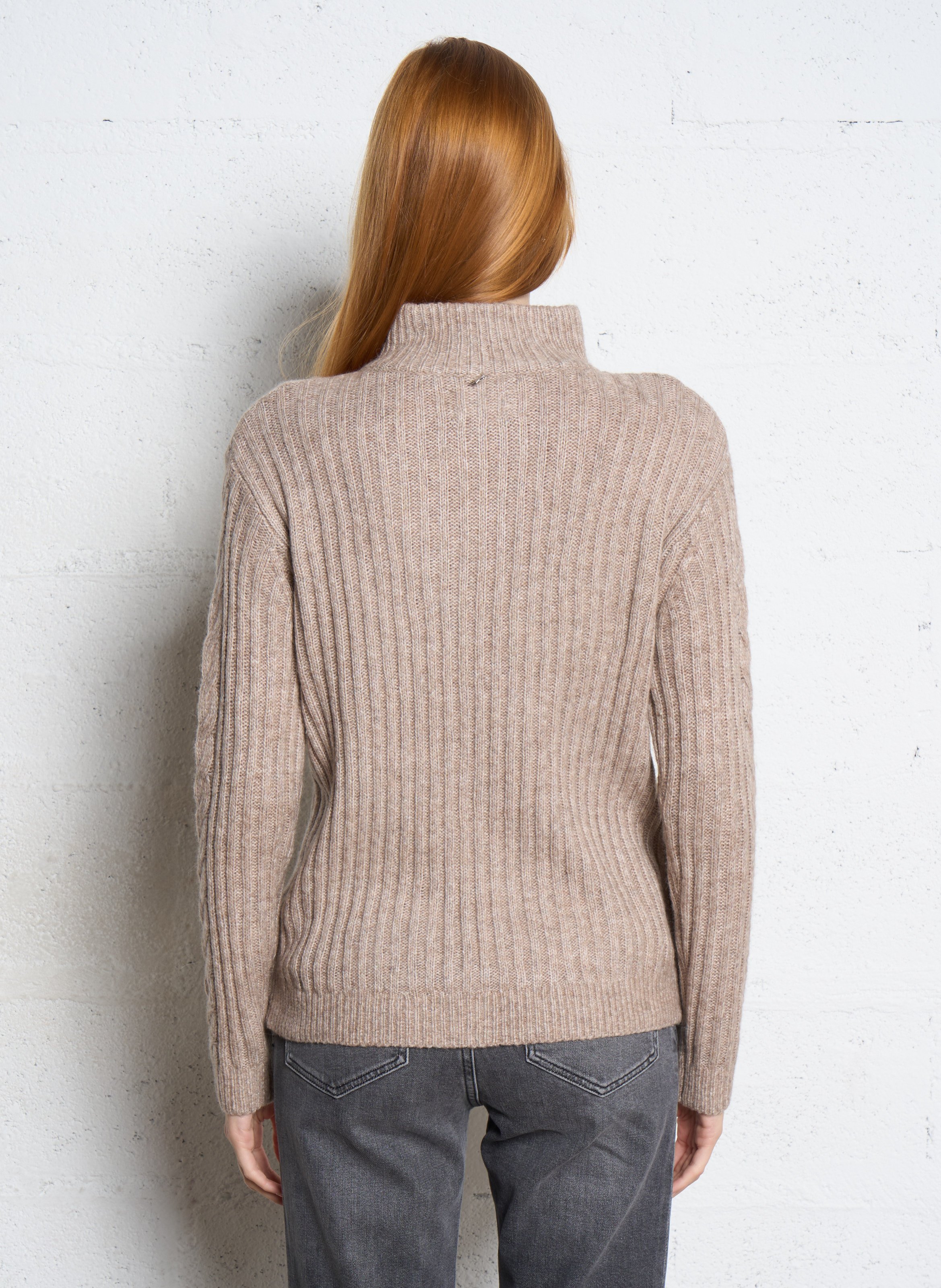 Gerade geschnittener Strickpullover SUD EXPRESS Braun