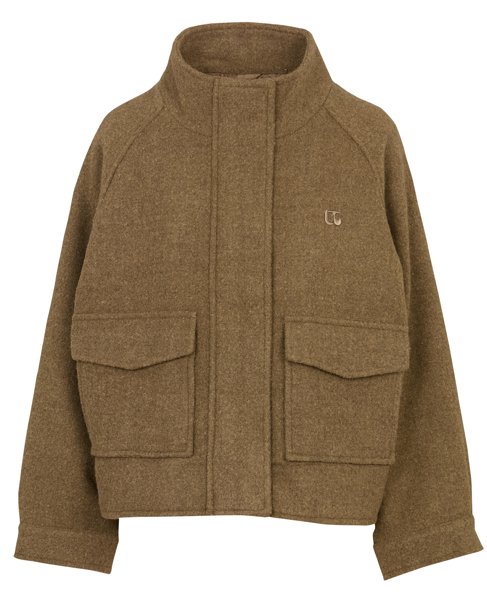 Veste droite unie col montant LE TEMPS DES CERISES Blanc