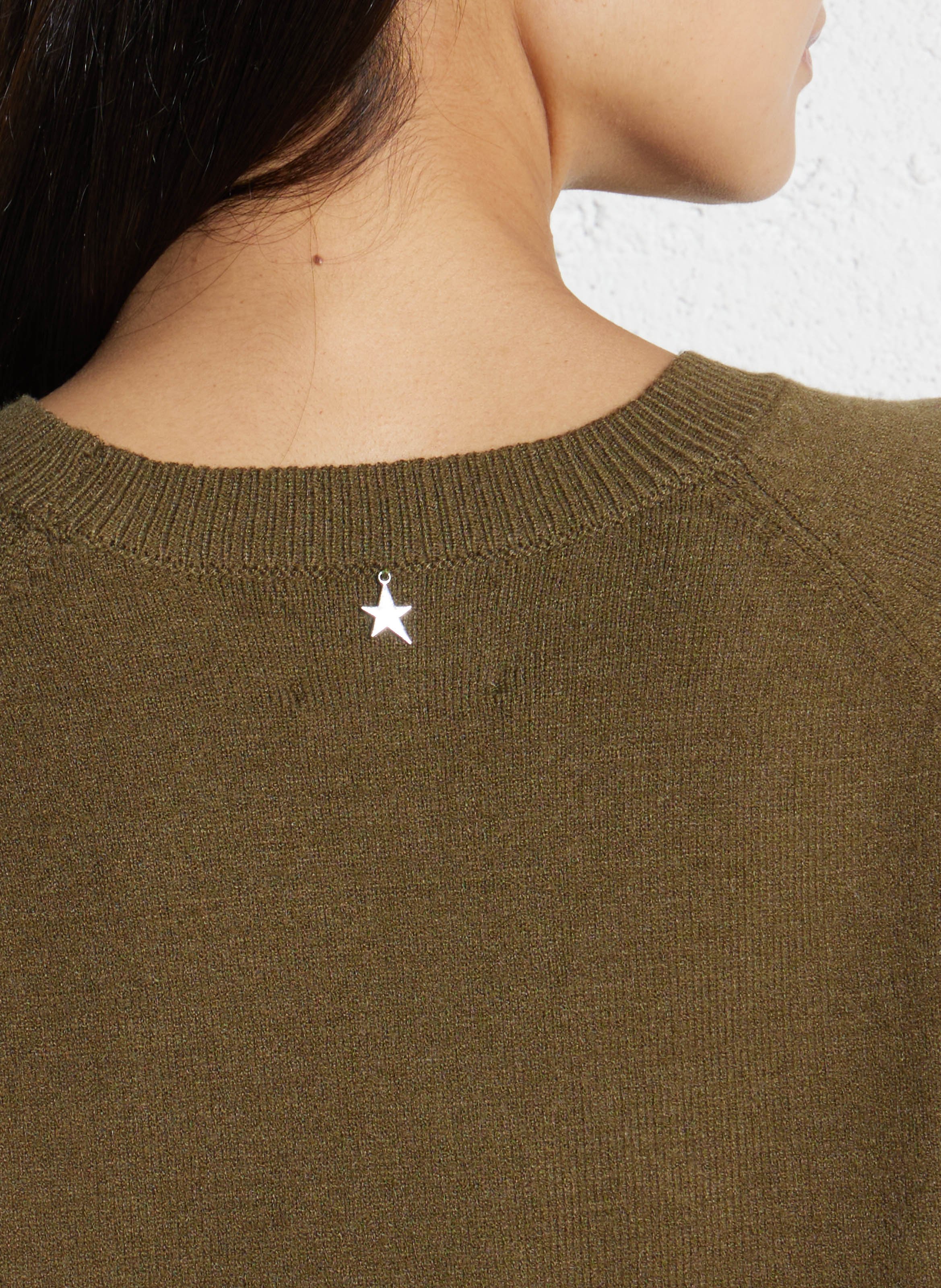 Oversize round-neck knit sweater SUD EXPRESS Green