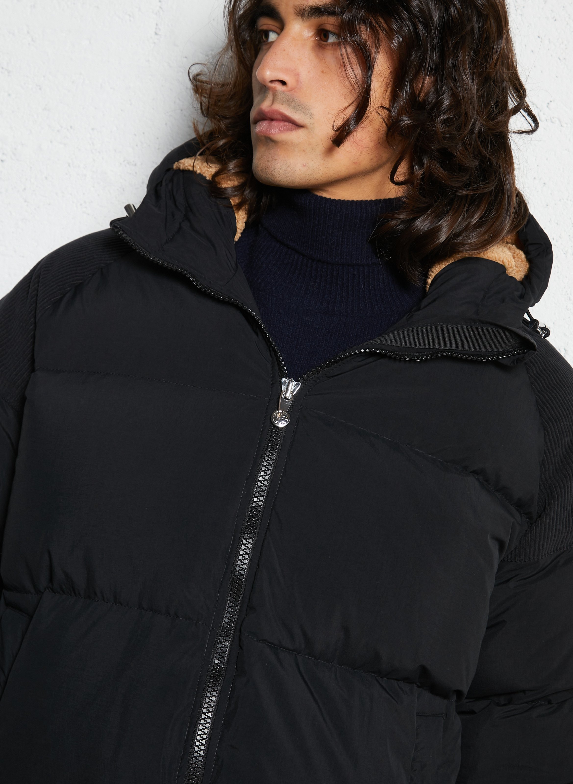 Oversized padded jacket PYRENEX Black