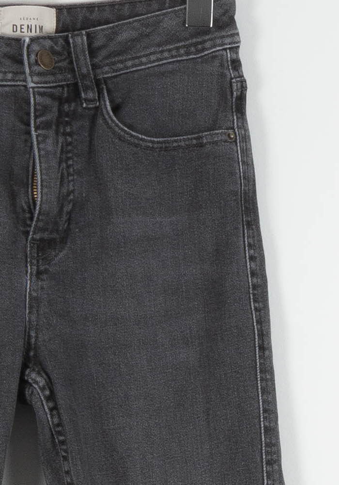 Cropped slim jeans with studs SEZANE - Seconde main Grey