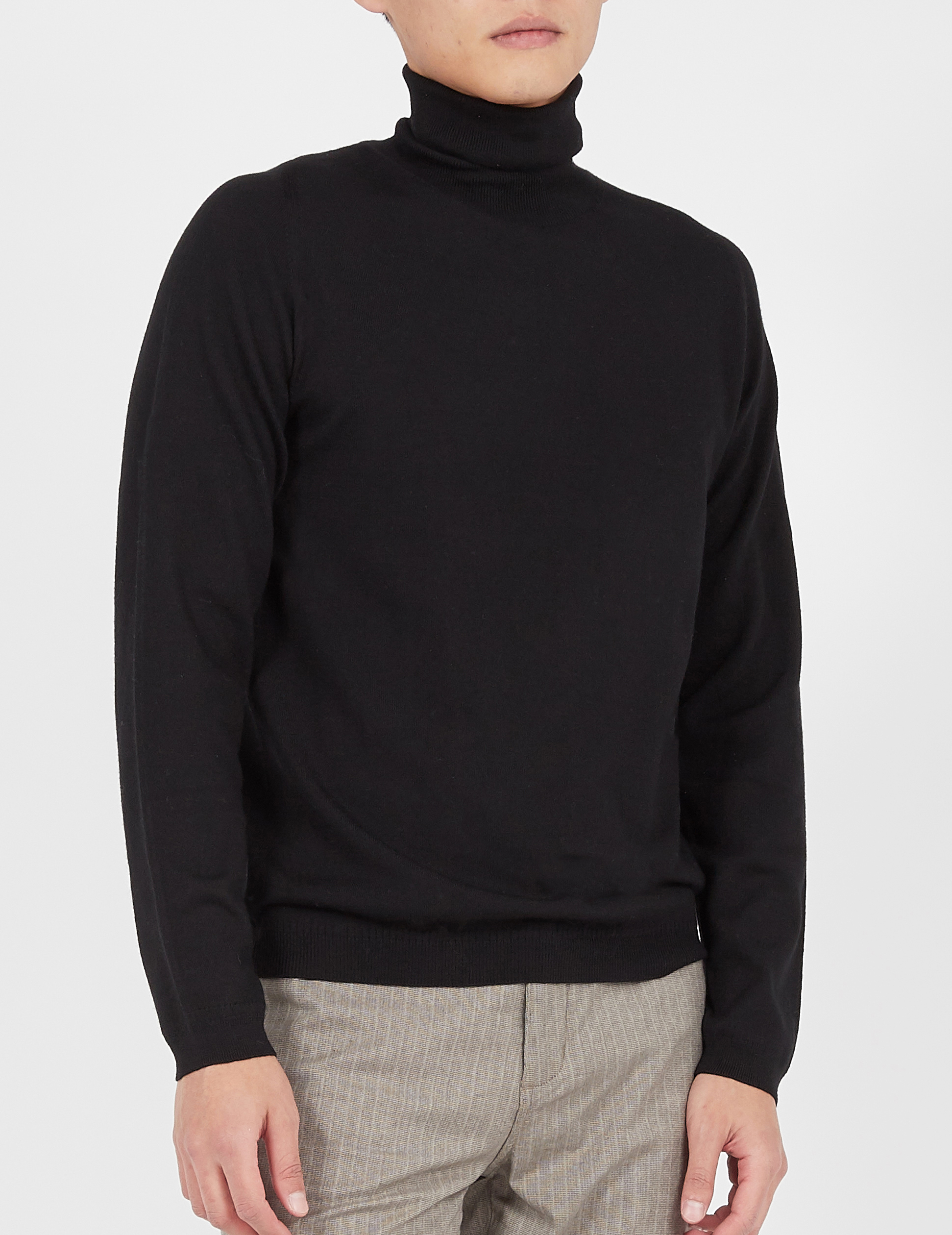 Rollkragenpullover aus Wolle, Regular Fit AU PRINTEMPS PARIS Schwarz