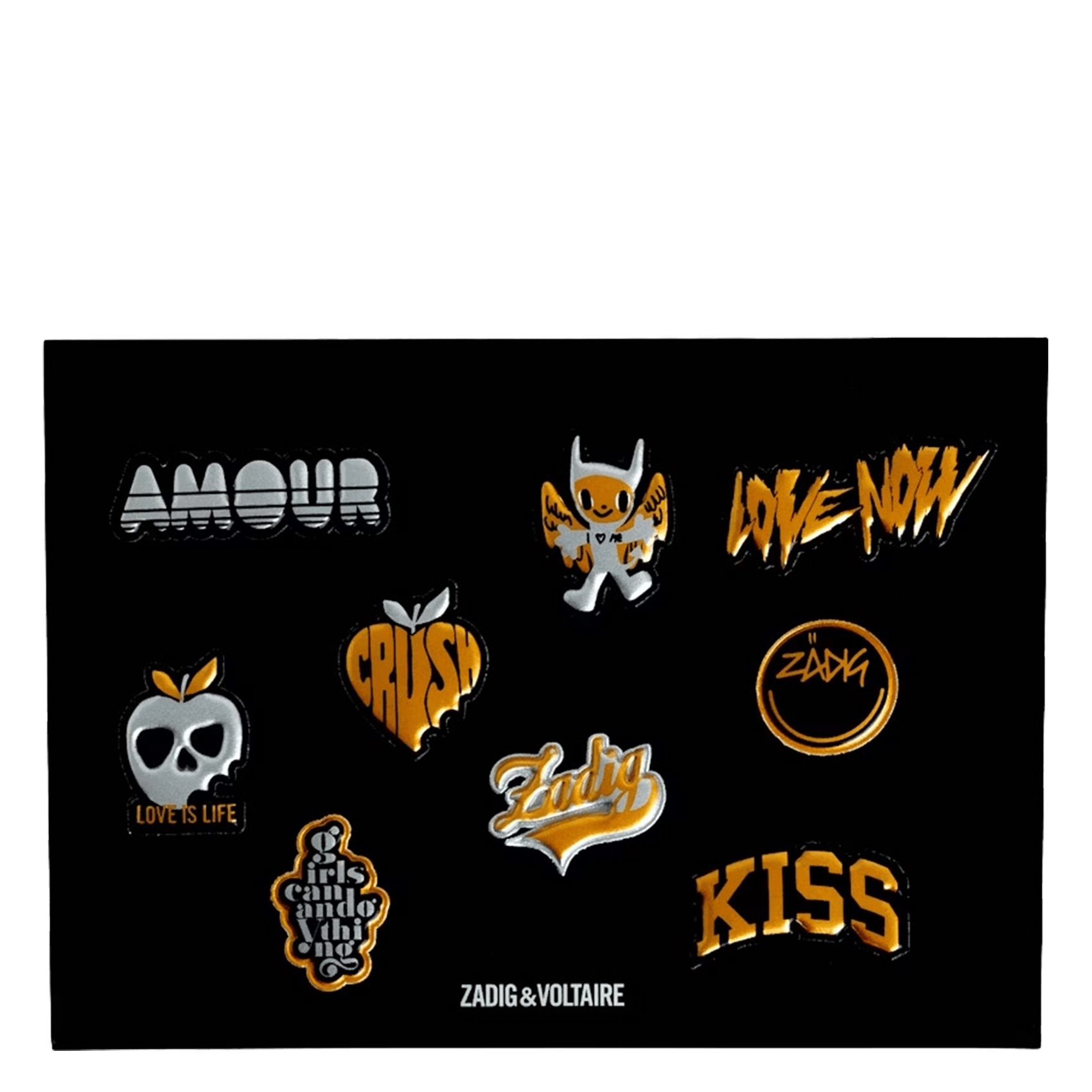 Stickers métallisés pour sac ZADIG&VOLTAIRE Golden