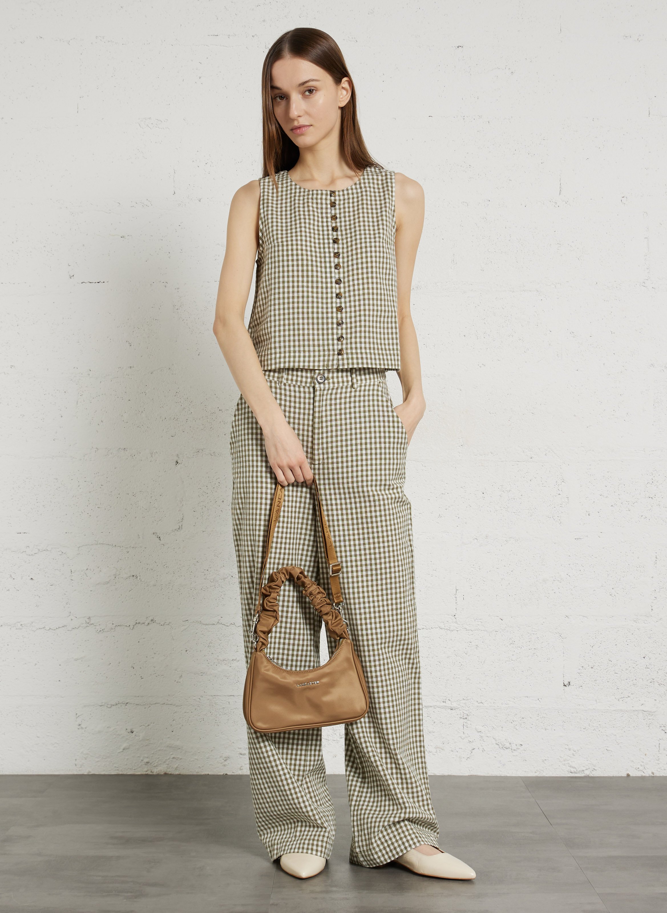 Sac baguette porté épaule  LANCASTER PARIS Marron