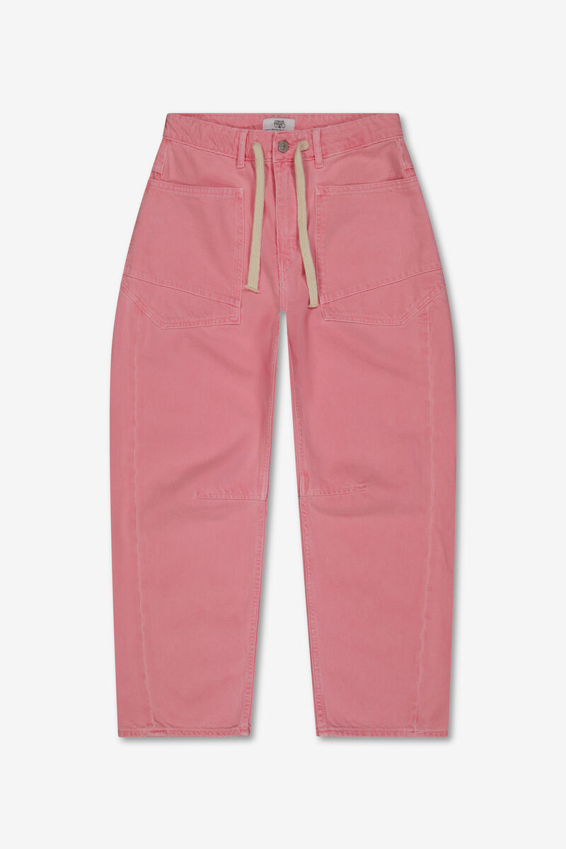 Loose jeans, wide leg, length 34 LE TEMPS DES CERISES Pink