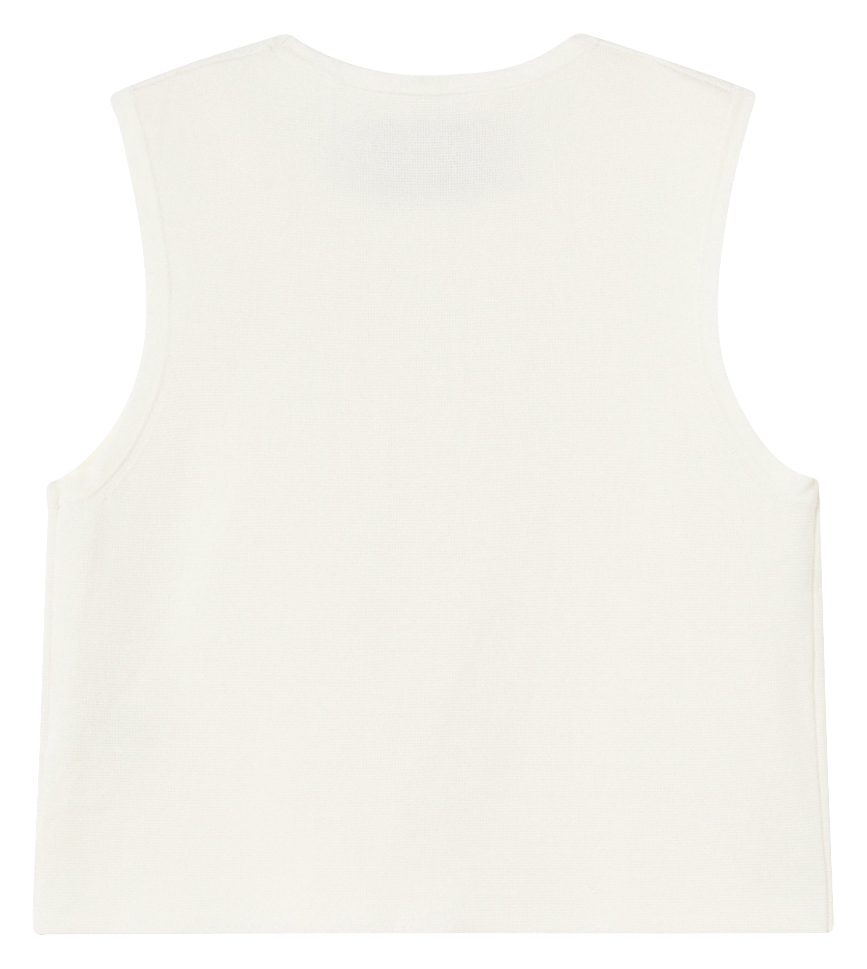 Oversized cotton knit top THE TINY BIG SISTER White