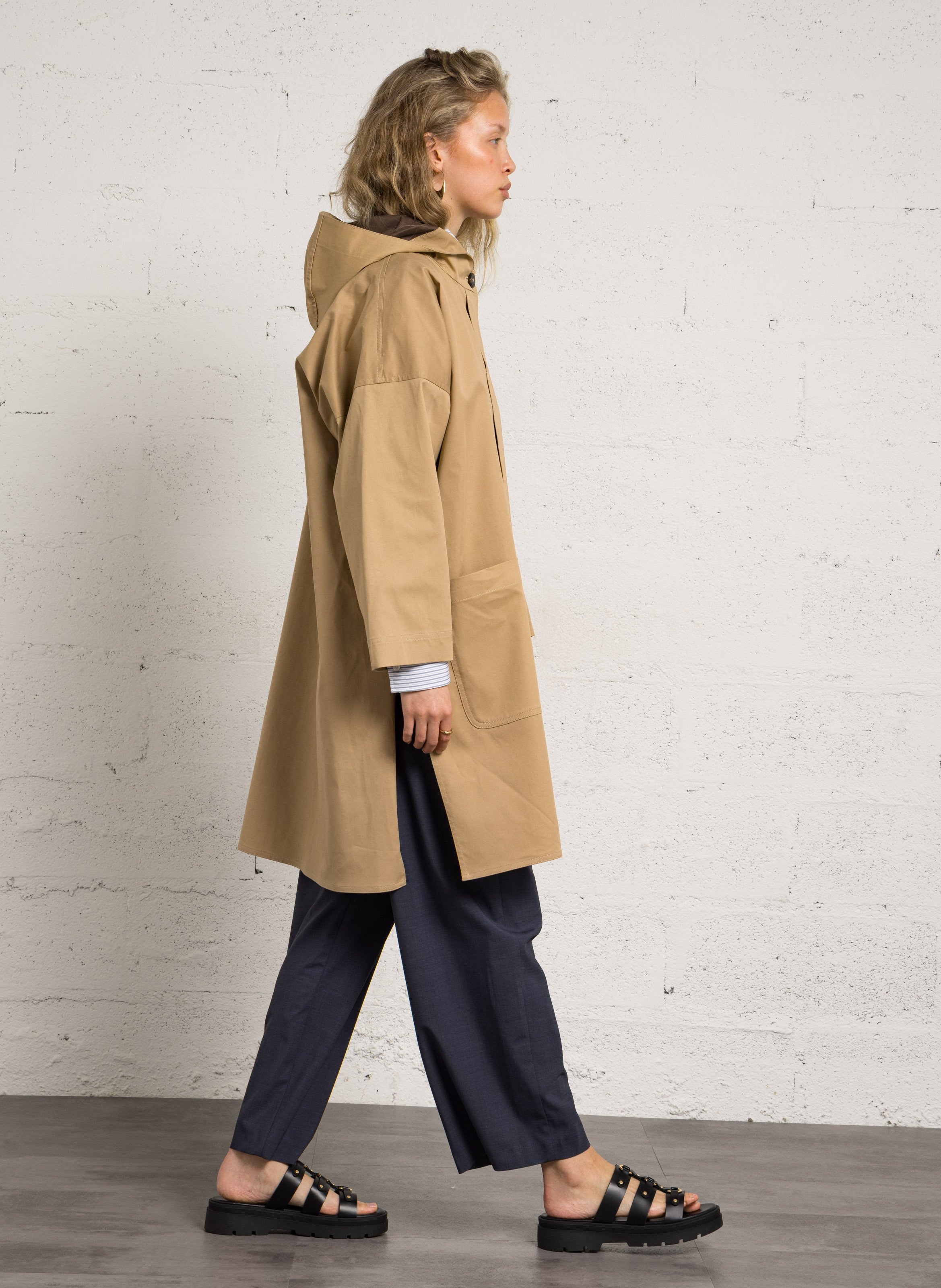 Declic wool-blend loose-fit trousers MASSCOB Blue