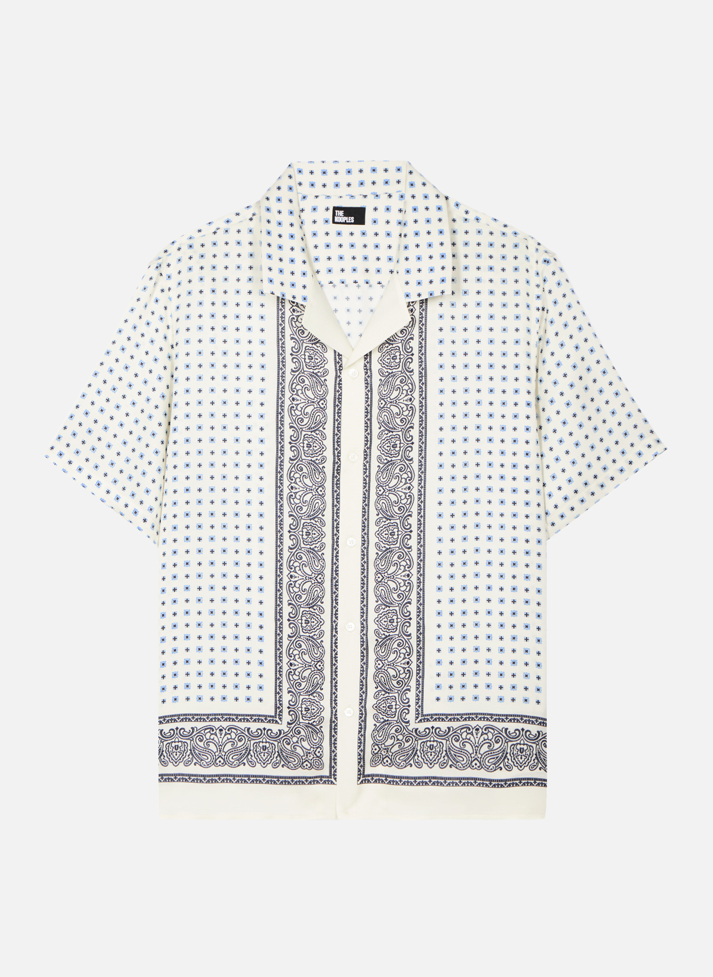 Short-sleeve bandana print shirt THE KOOPLES Beige