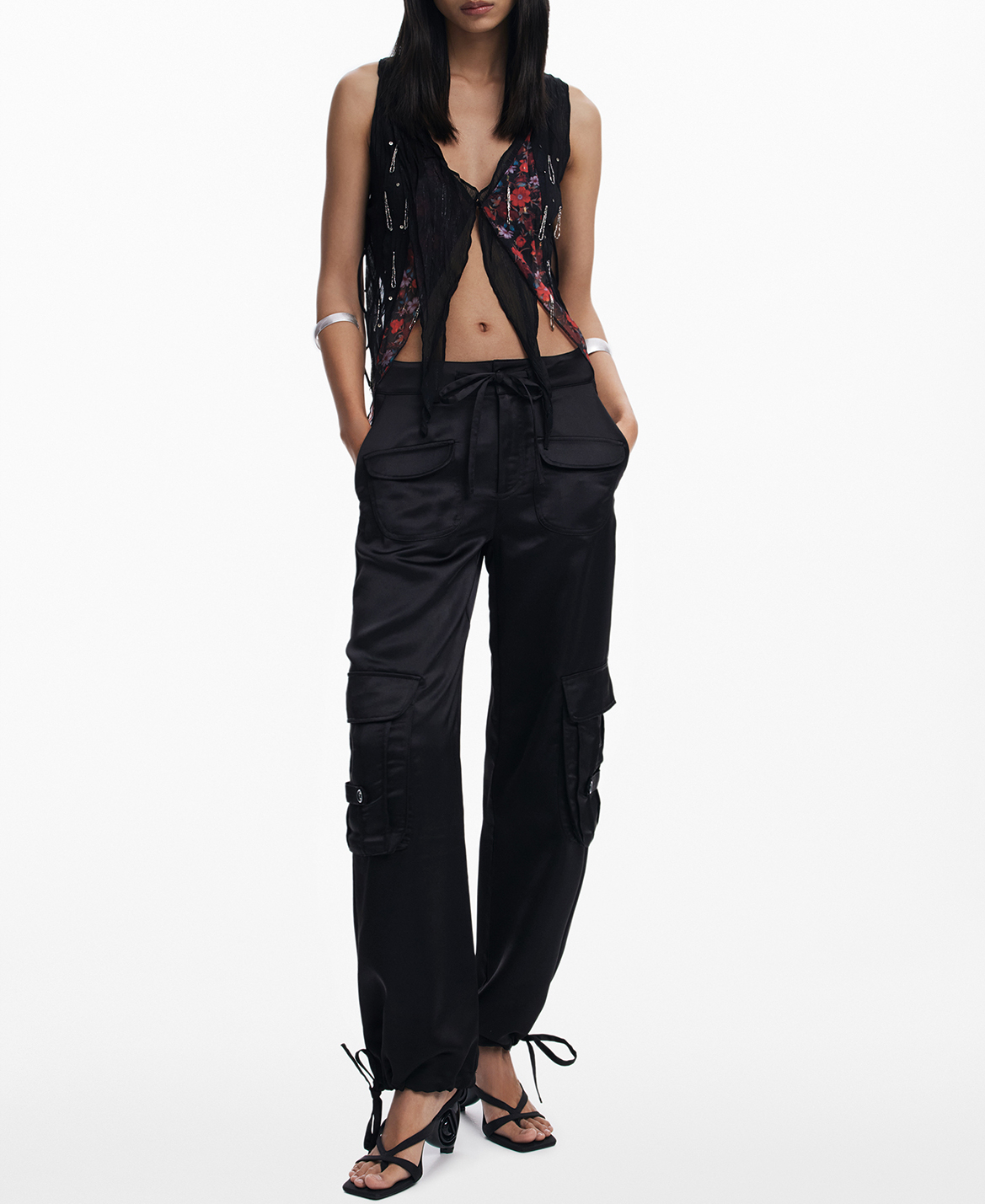 Cargo pants DESIGUAL Black