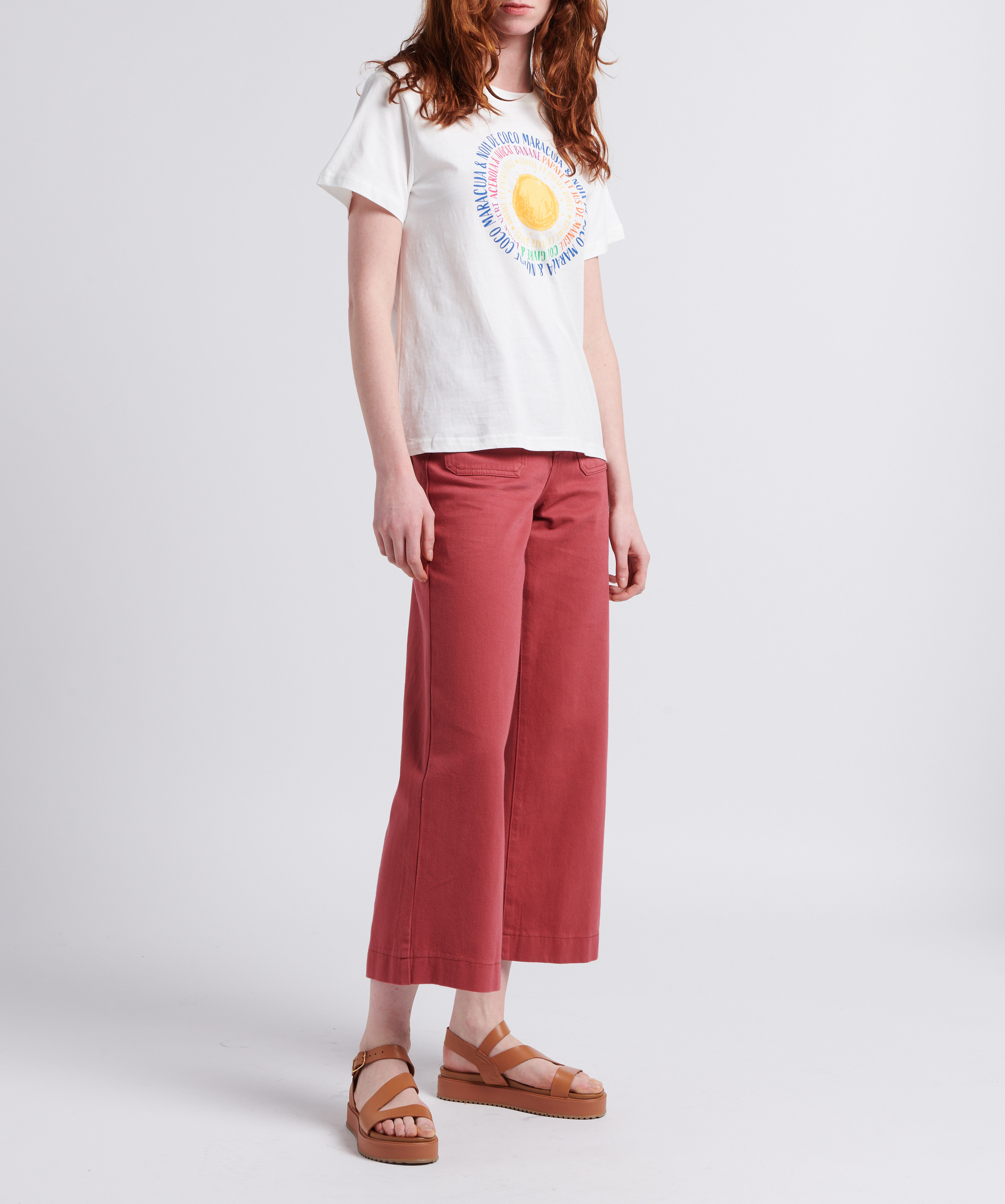 Sandales compensées en cuir JONAK Marron