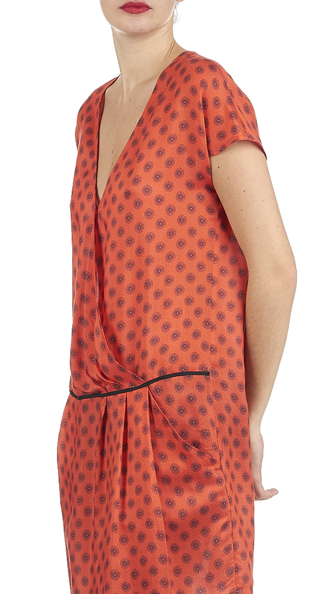 Robe imprimée ATTIC AND BARN Orange