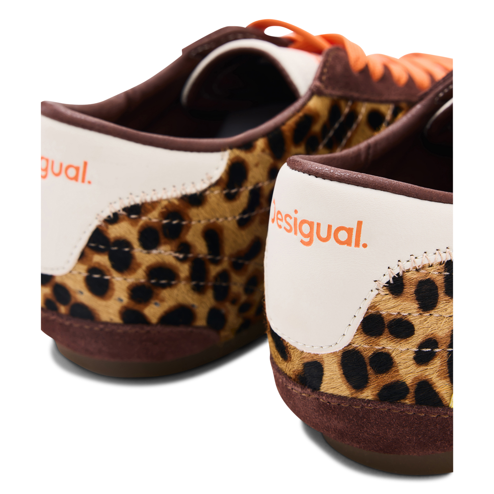 Low-top sneakers in mixed printed leather DESIGUAL Multicolored