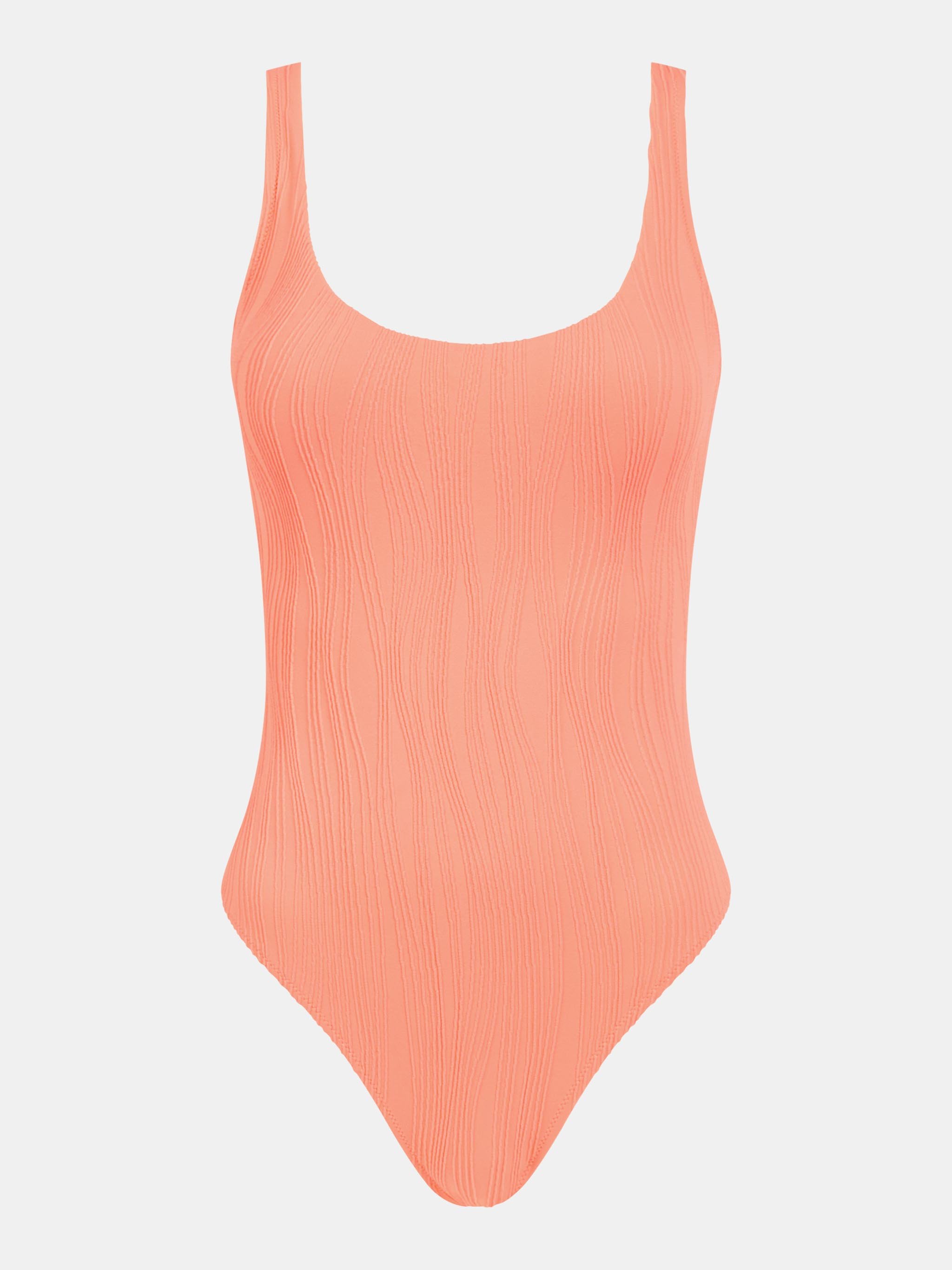 One-piece swimsuit without underwire removable pads CHANTELLE PULP Orange