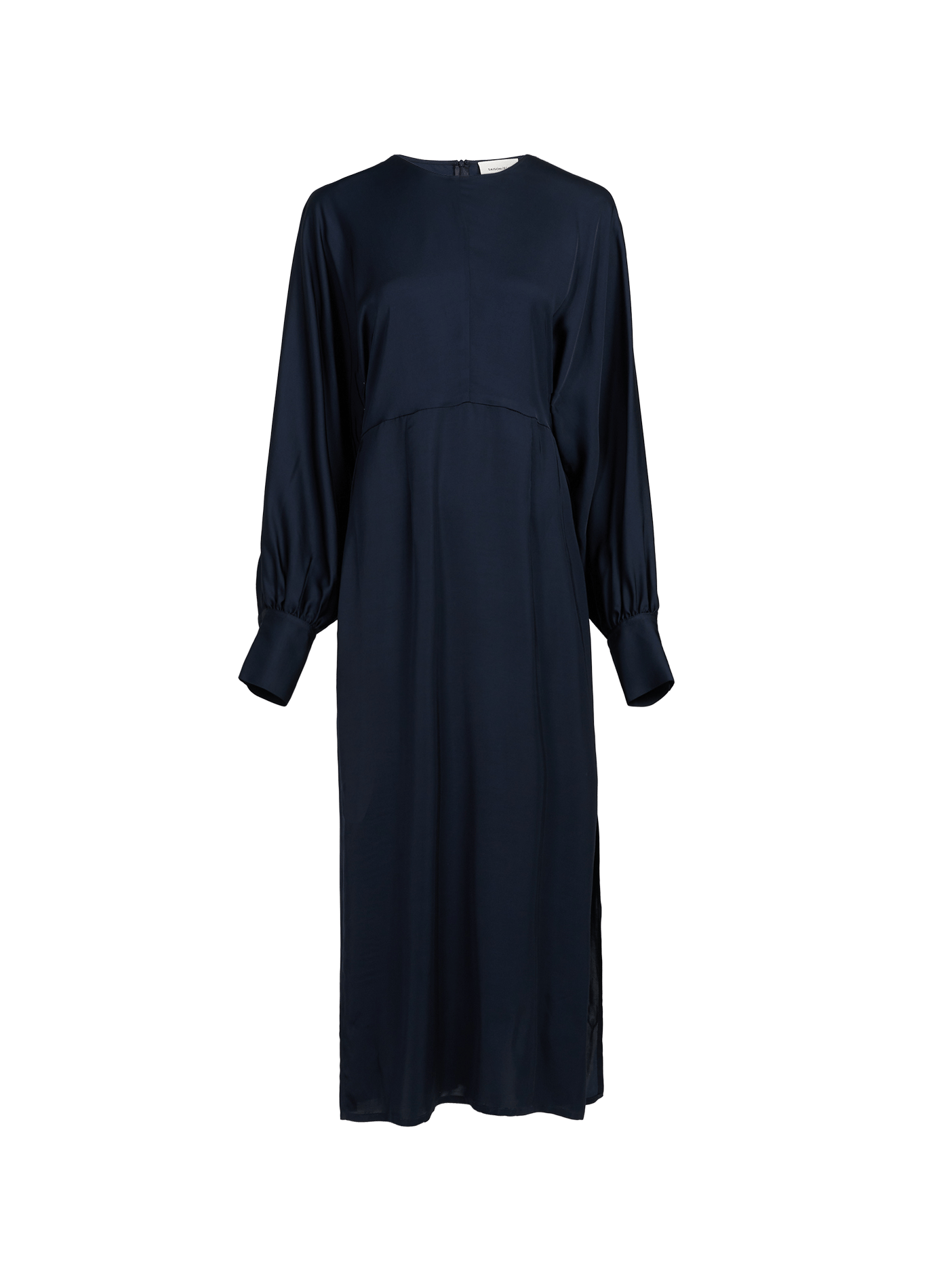 Long round-neck dress SAISON 1865 Blue
