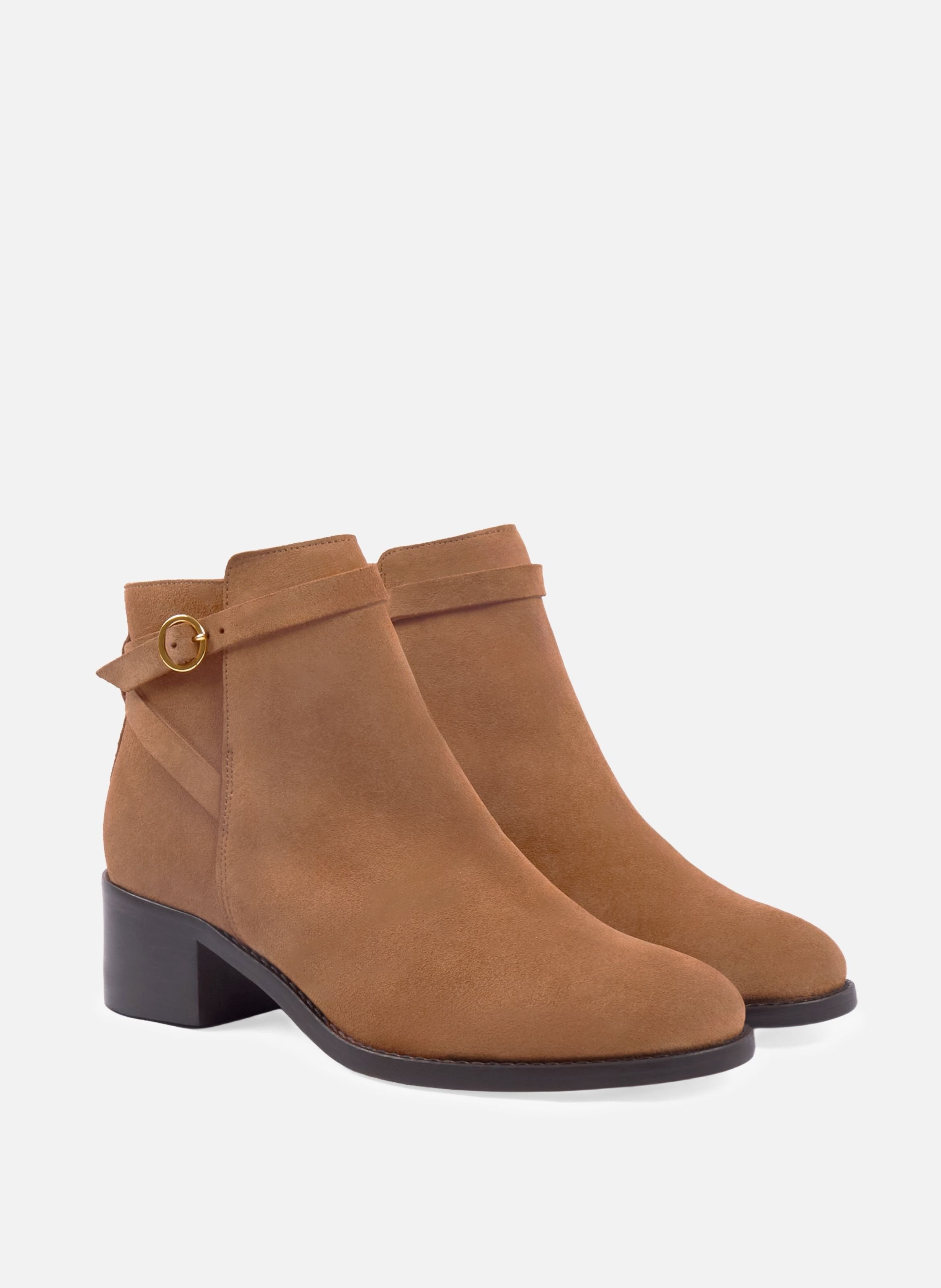 Suede riding boots JULES & JENN Brown
