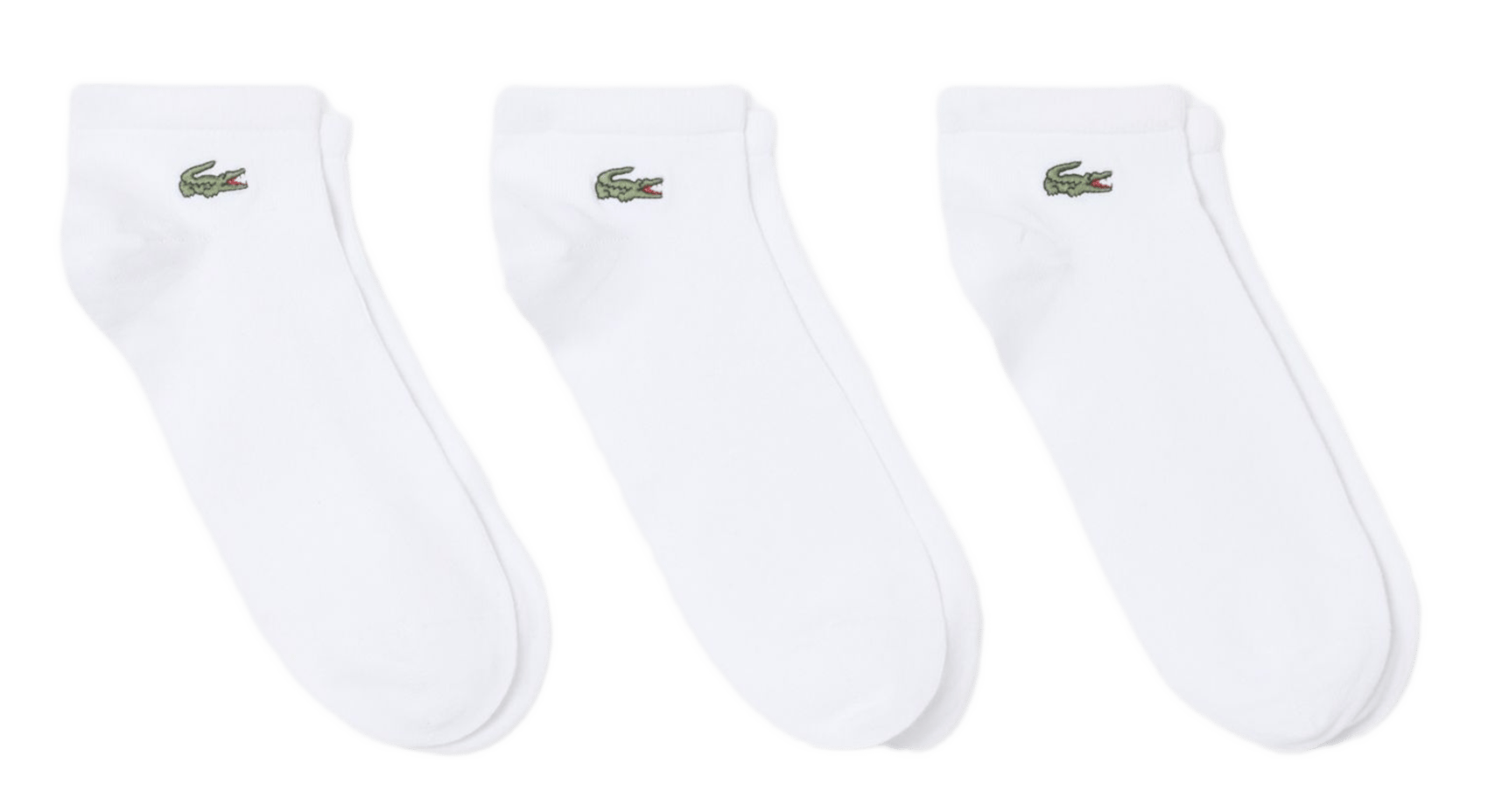 Set of 3 pairs of plain socks in blended cotton LACOSTE