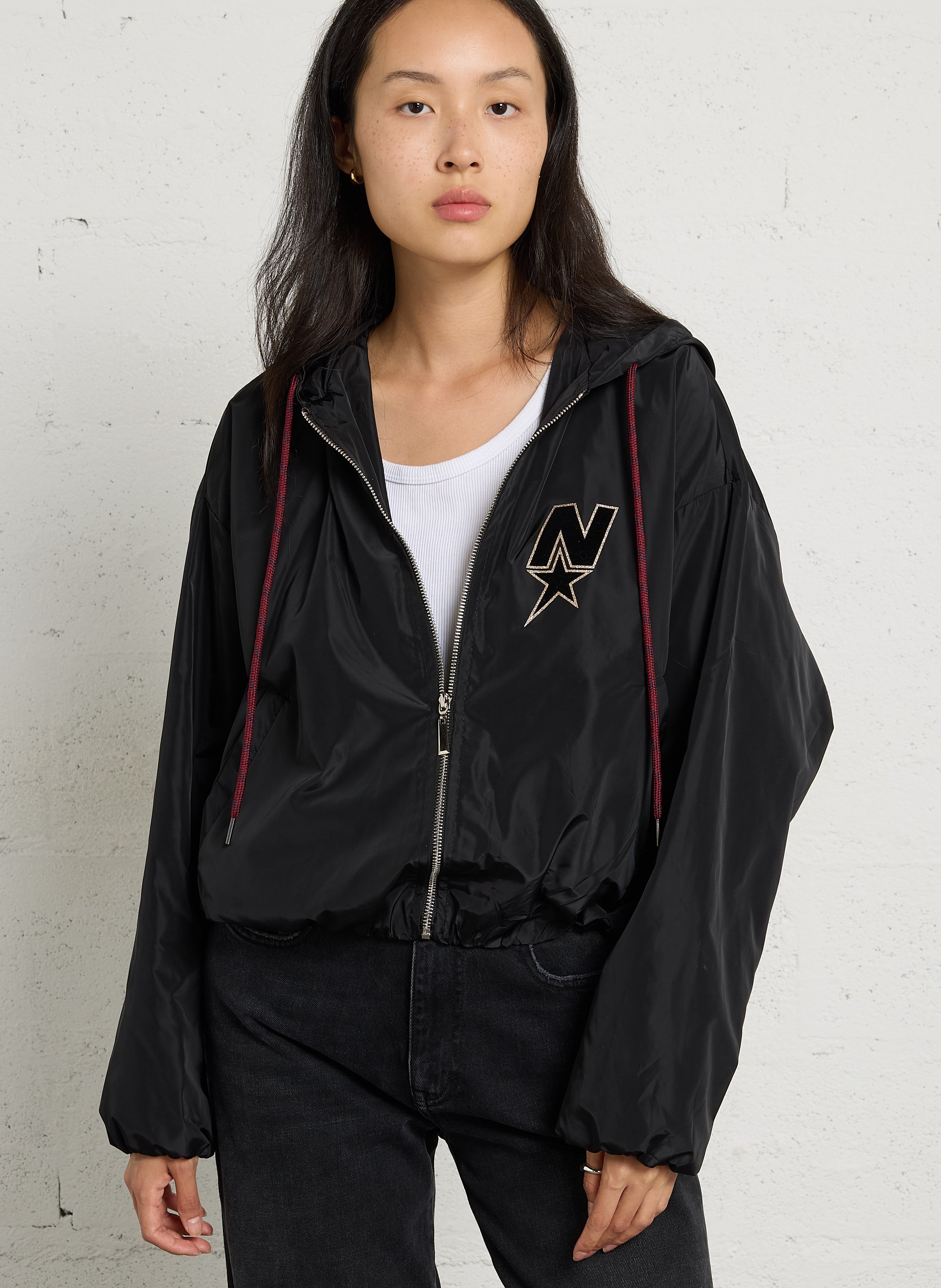 Veste droite à capuche NEWTONE Noir