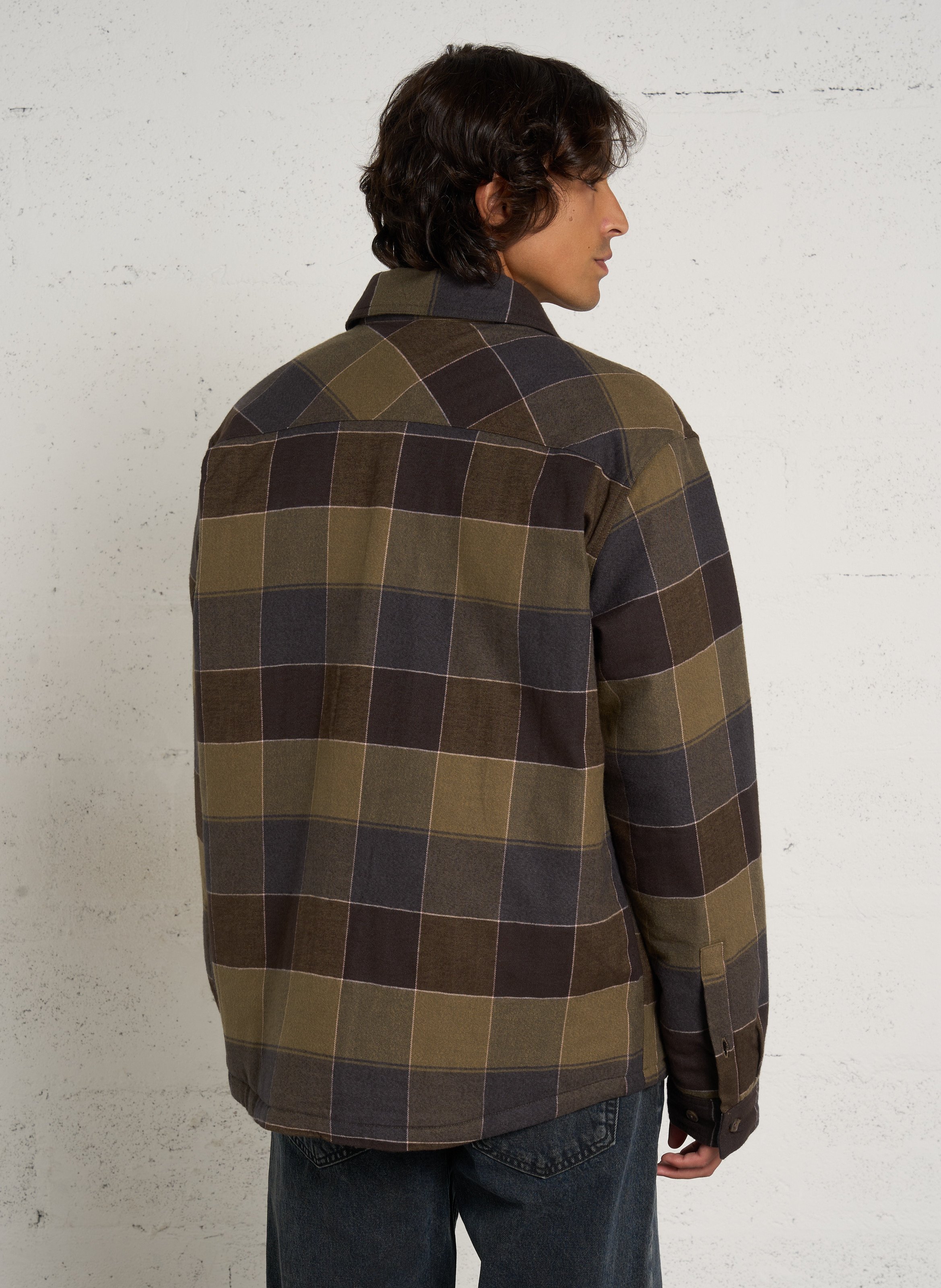 Checked straight shirt jacket PATAGONIA Green