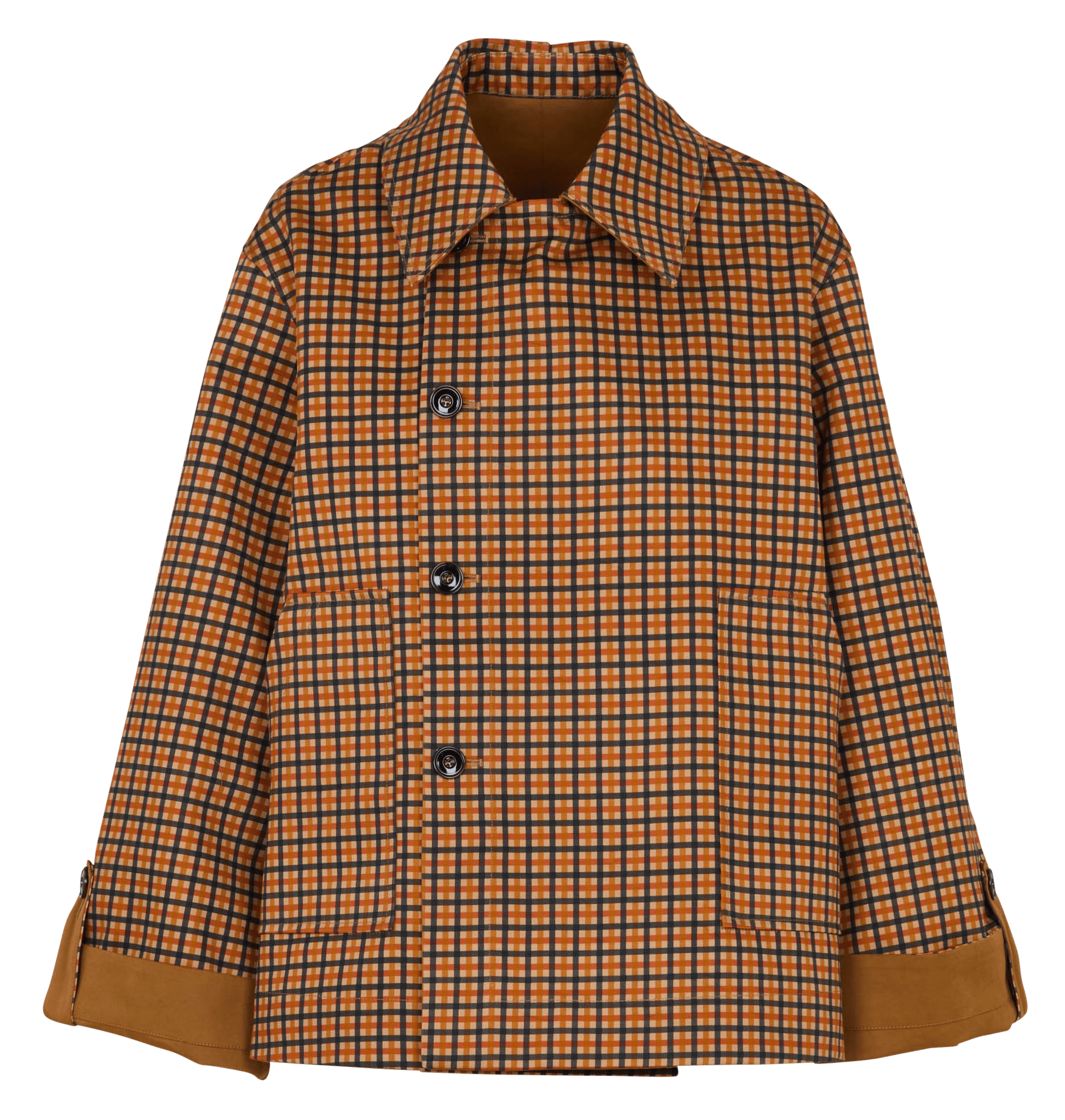 Reversible short trench coat SACRECOEUR Multicolored