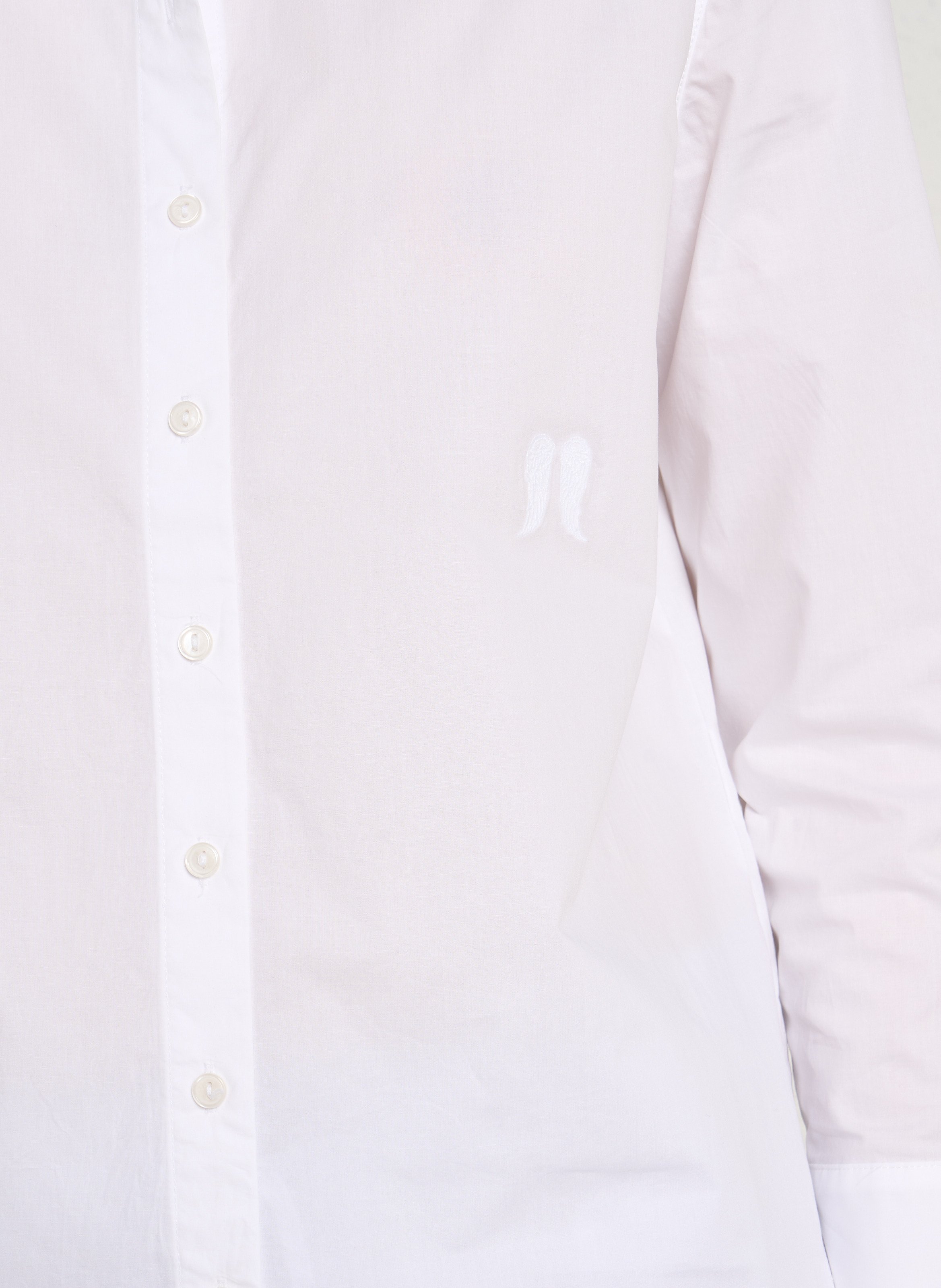 Straight cotton shirt BERENICE White