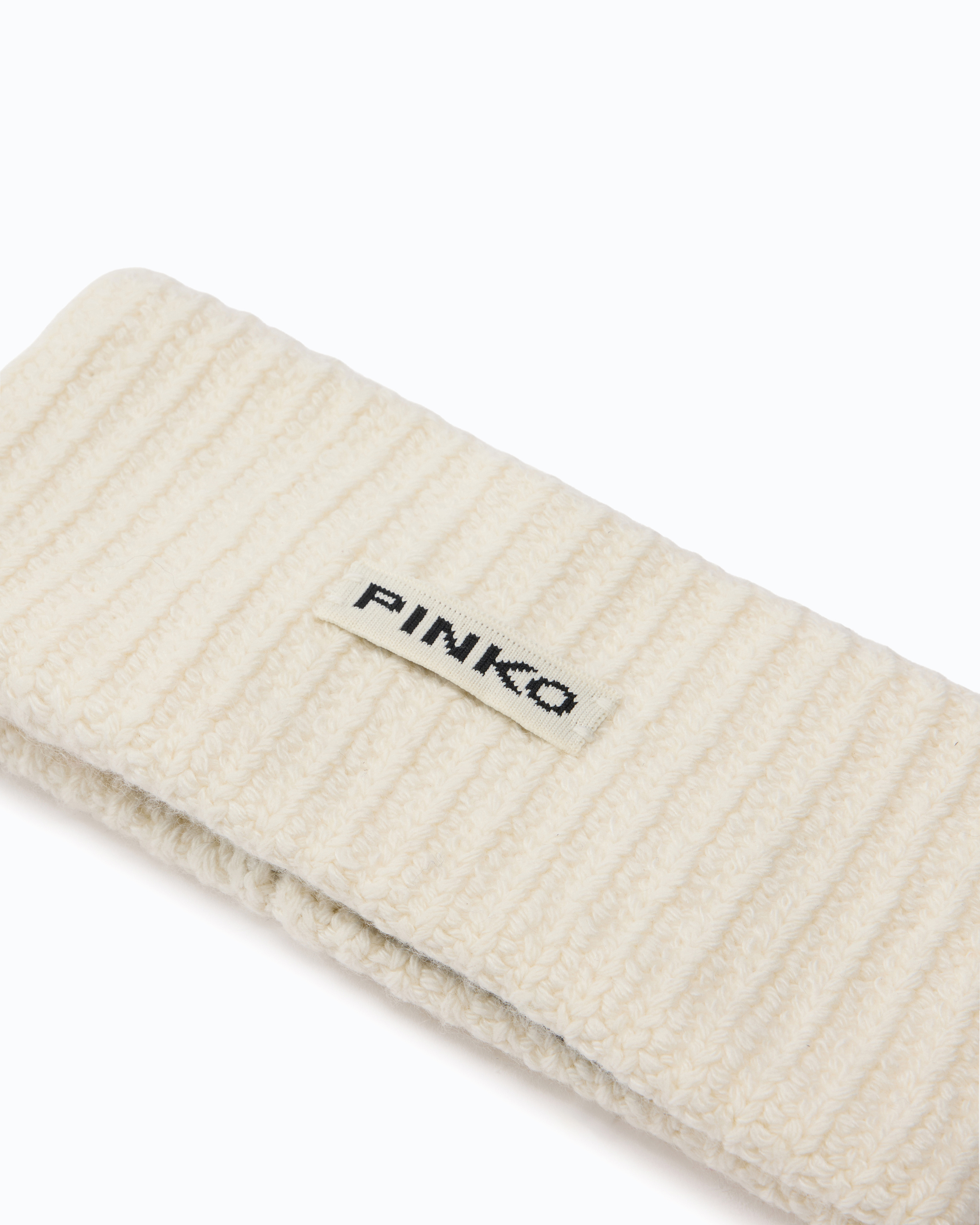 Bandeau pour cheveux à logo pinko PINKO Blanc