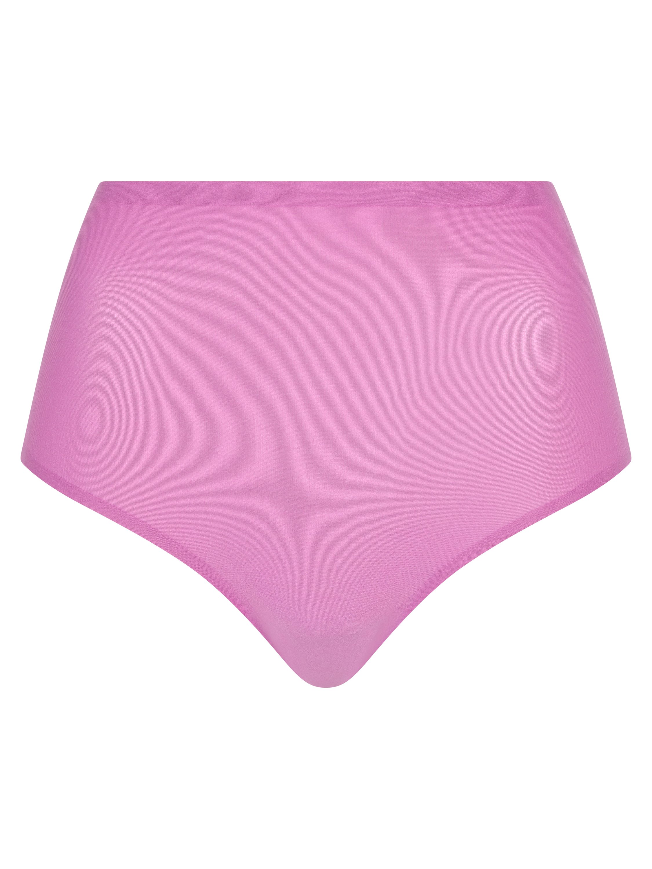 High-waisted lace panties Pink