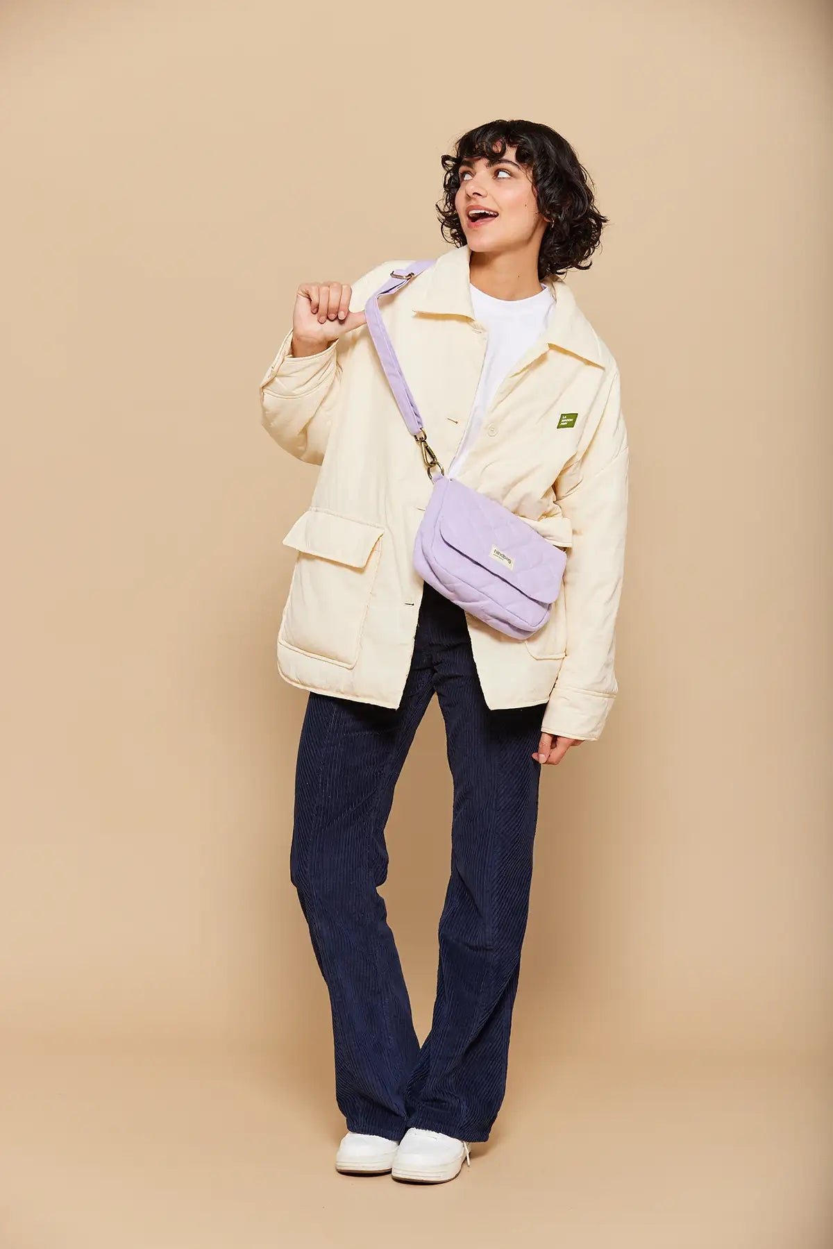 Cotton handbag HINDBAG Purple