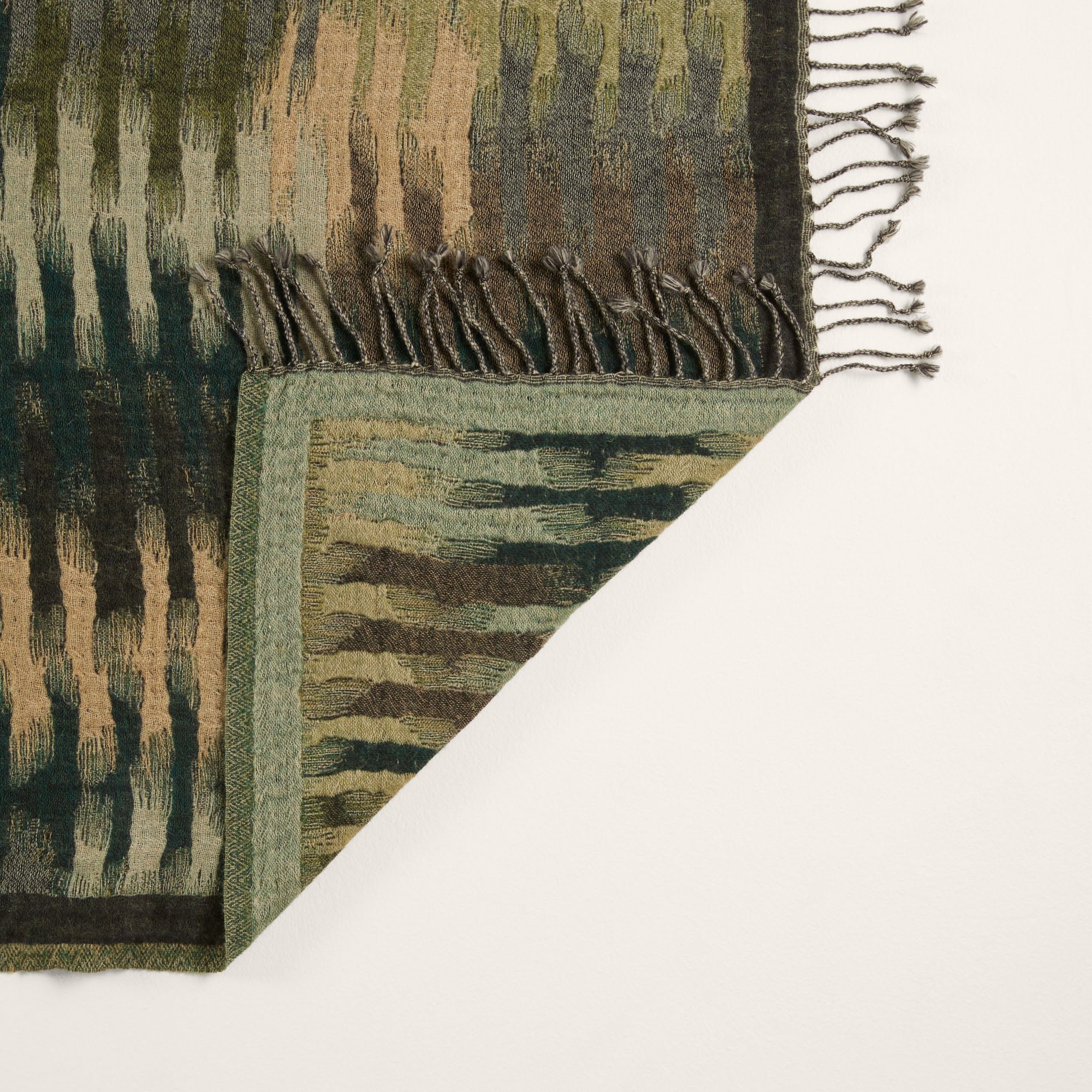 Plaid pure laine MADURA Vert