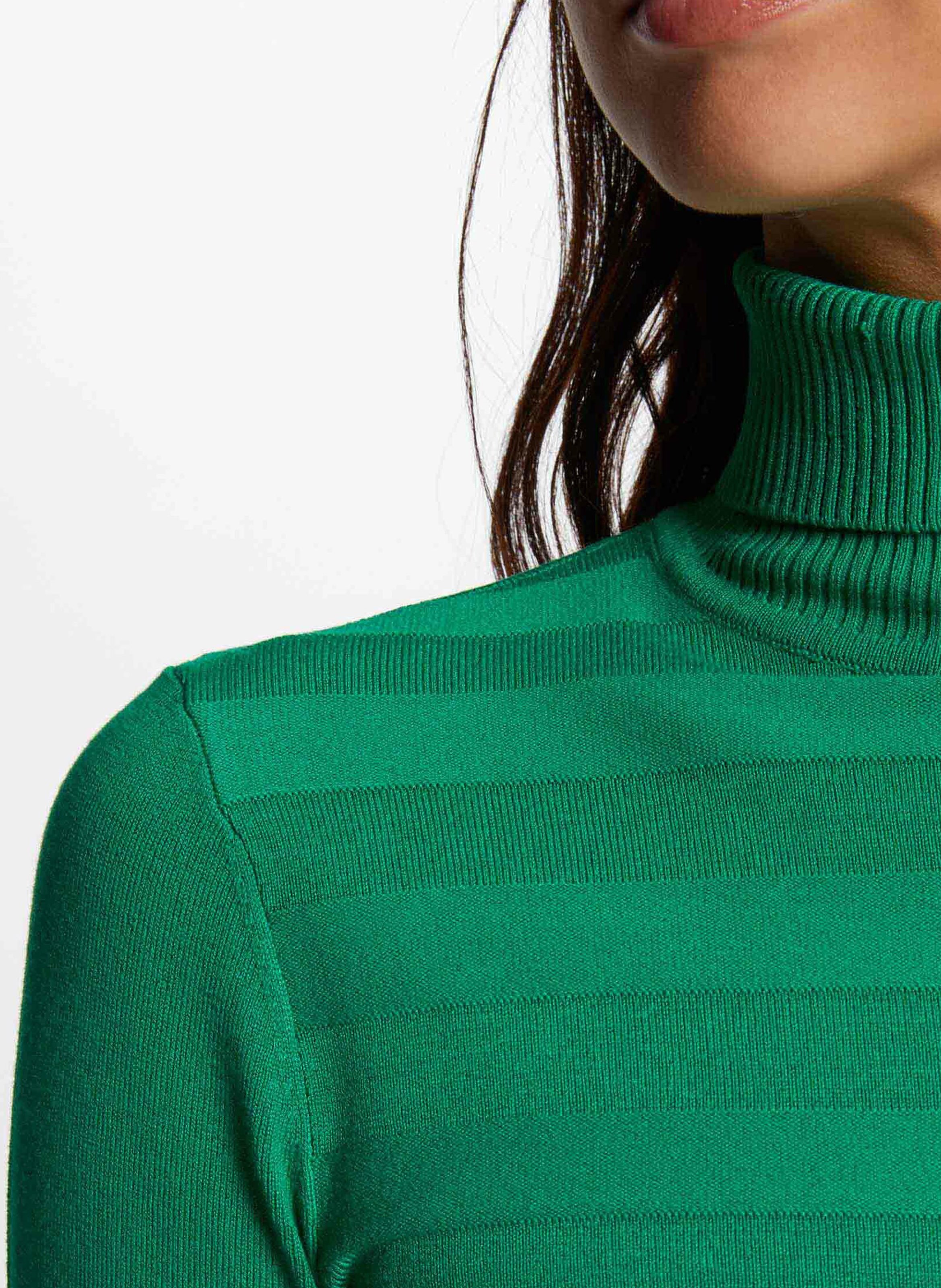 Rollkragenpullover MORGAN Grun