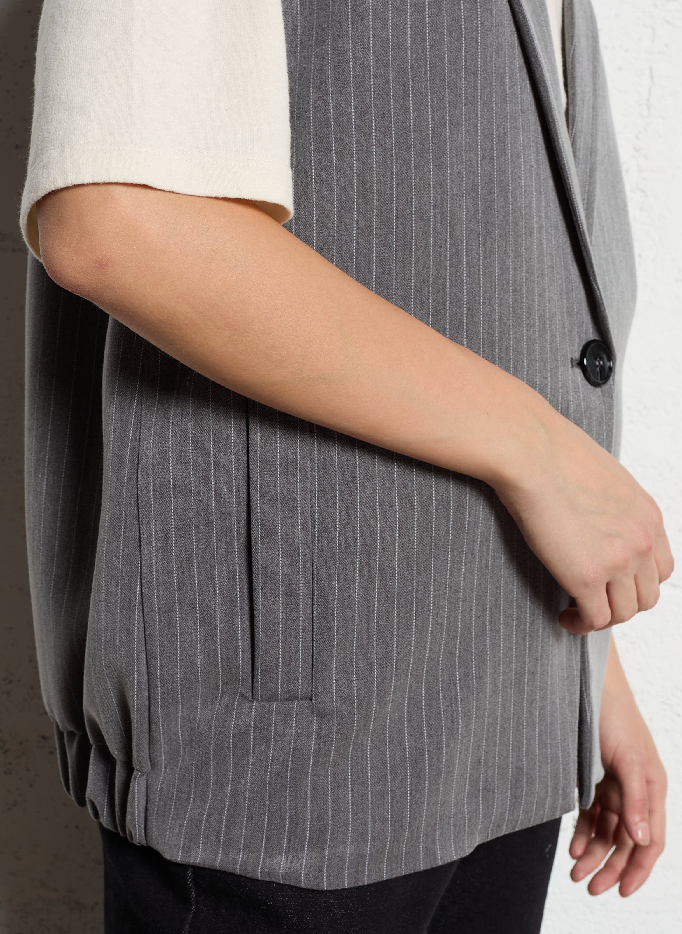 Veste de tailleur à rayures PLEASE Gris