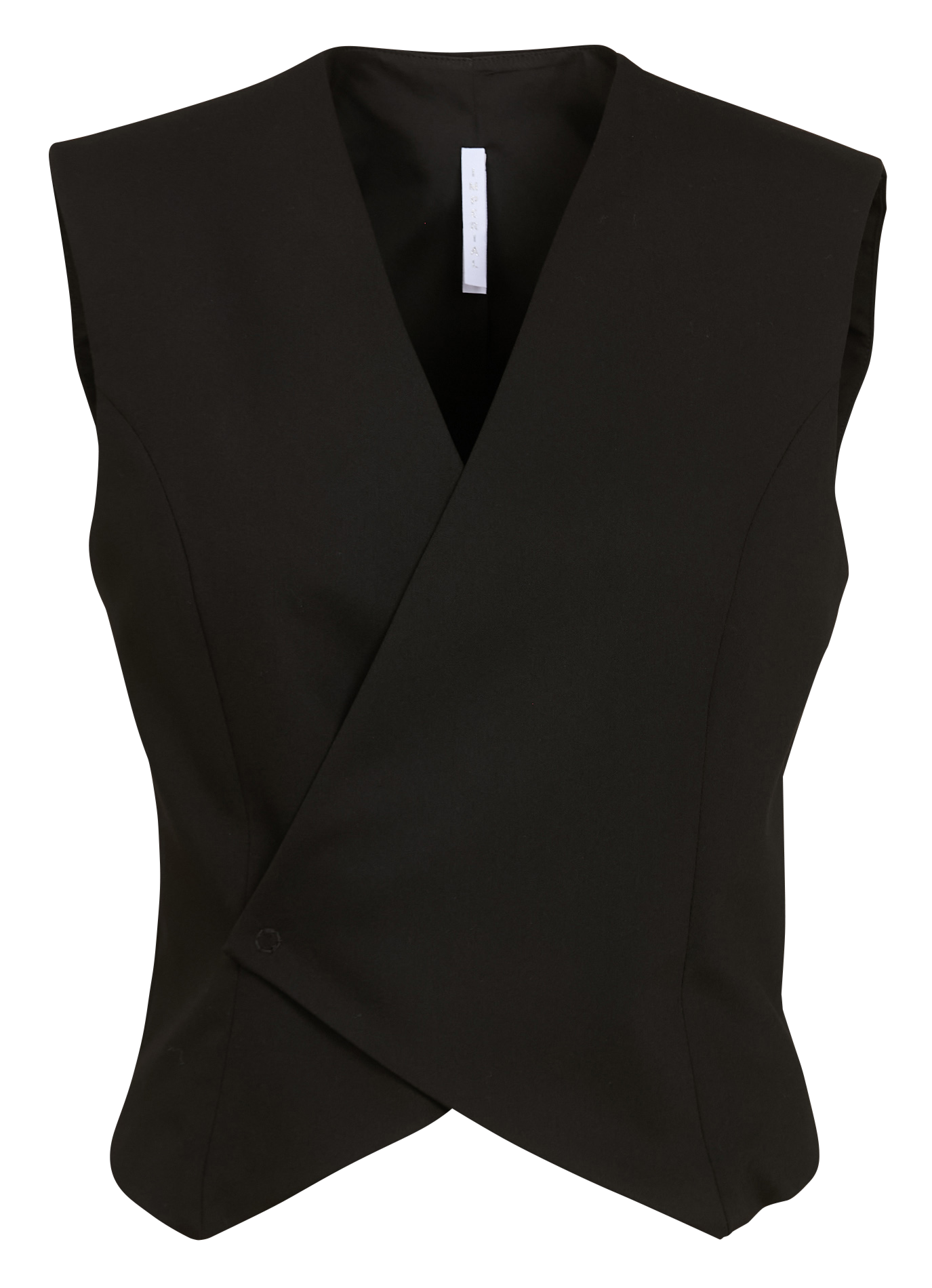 Straight double-breasted vest IMPERIAL Black