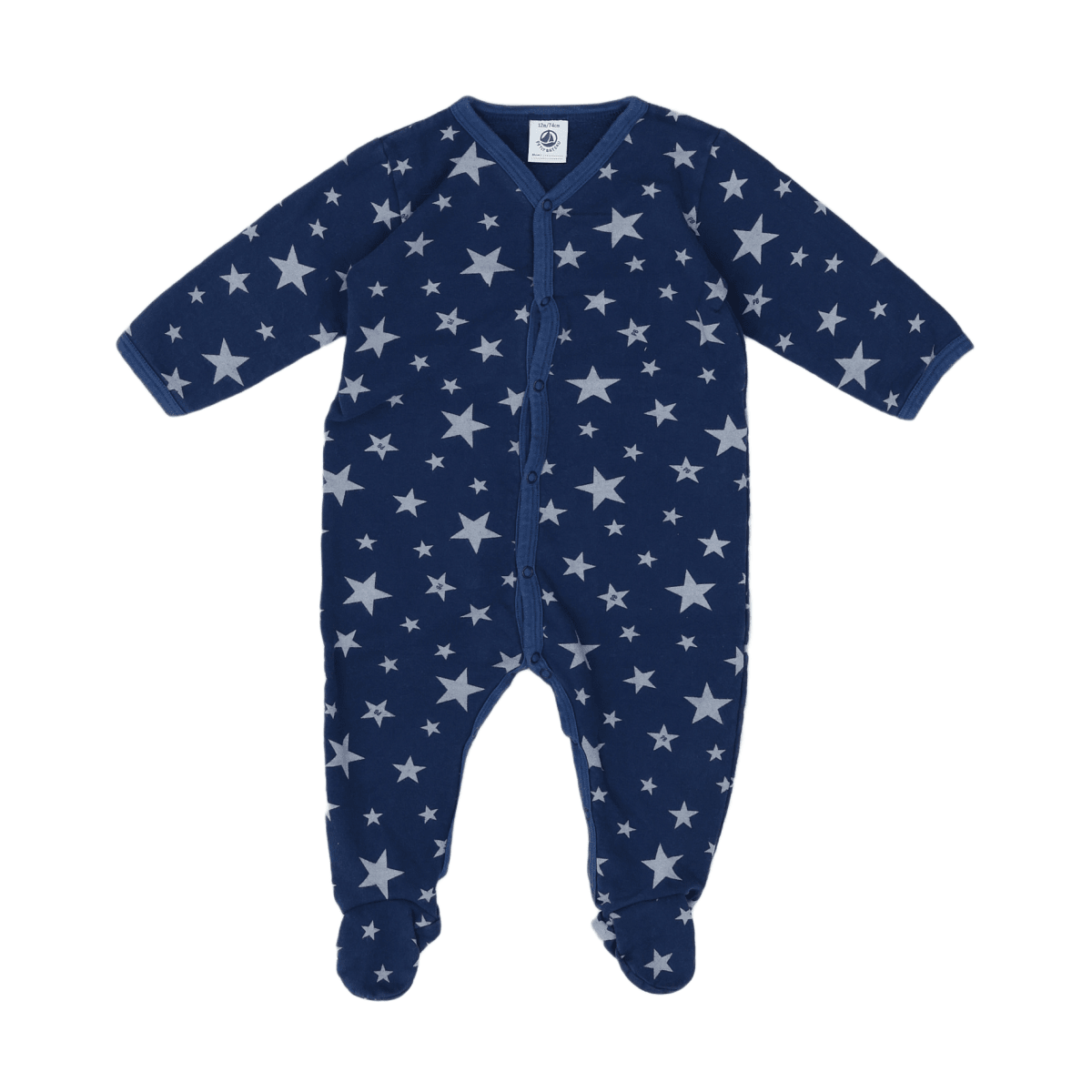 Blue Baby Pyjamas - 12 months PETIT BATEAU - Seconde Main Blue