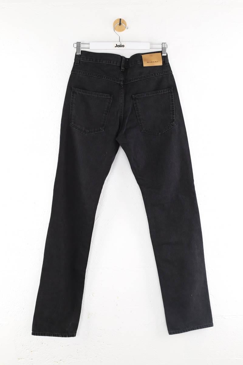 Cotton straight jeans ISABEL MARANT - Seconde Main Black