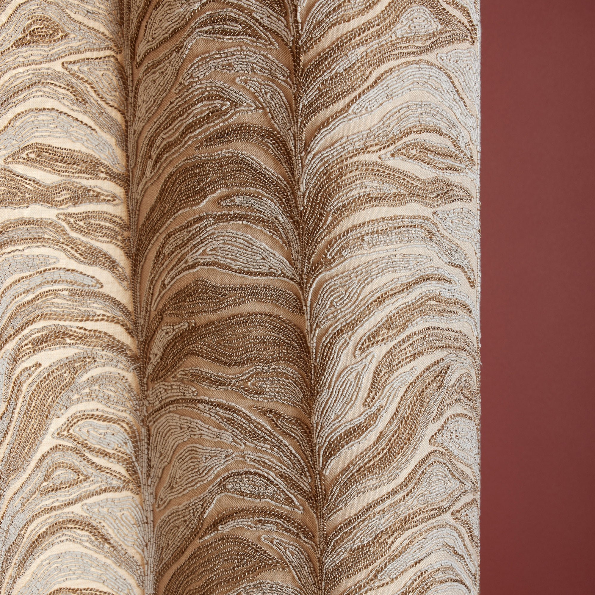 Rideau à oeillets dorés MADURA Beige