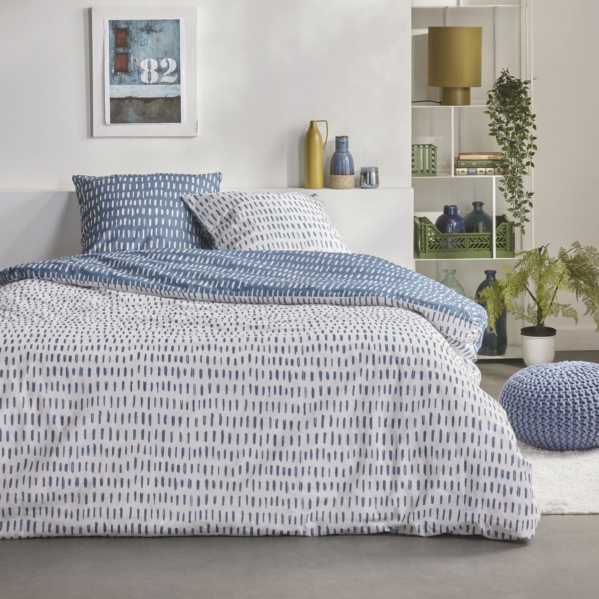 Printed bedding set TODAY LINGE DE MAISON Blue
