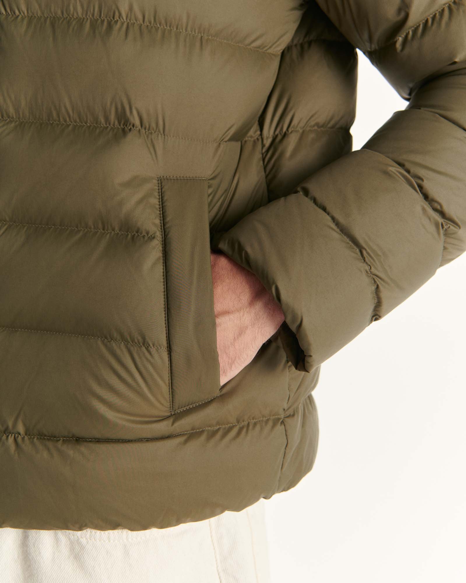 Jorge hooded puffer jacket JOTT Green