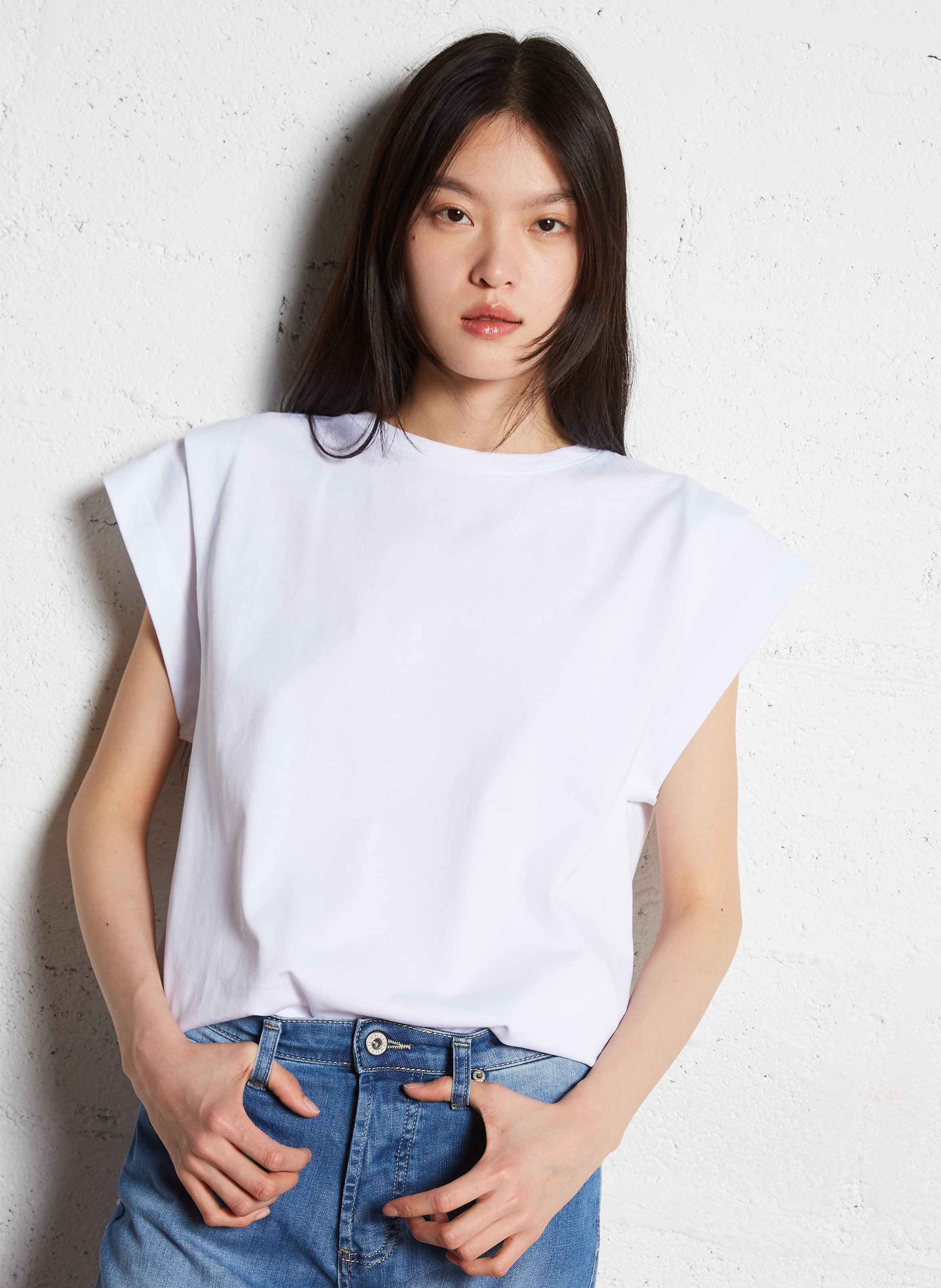 Straight cotton T-shirt BA&SH