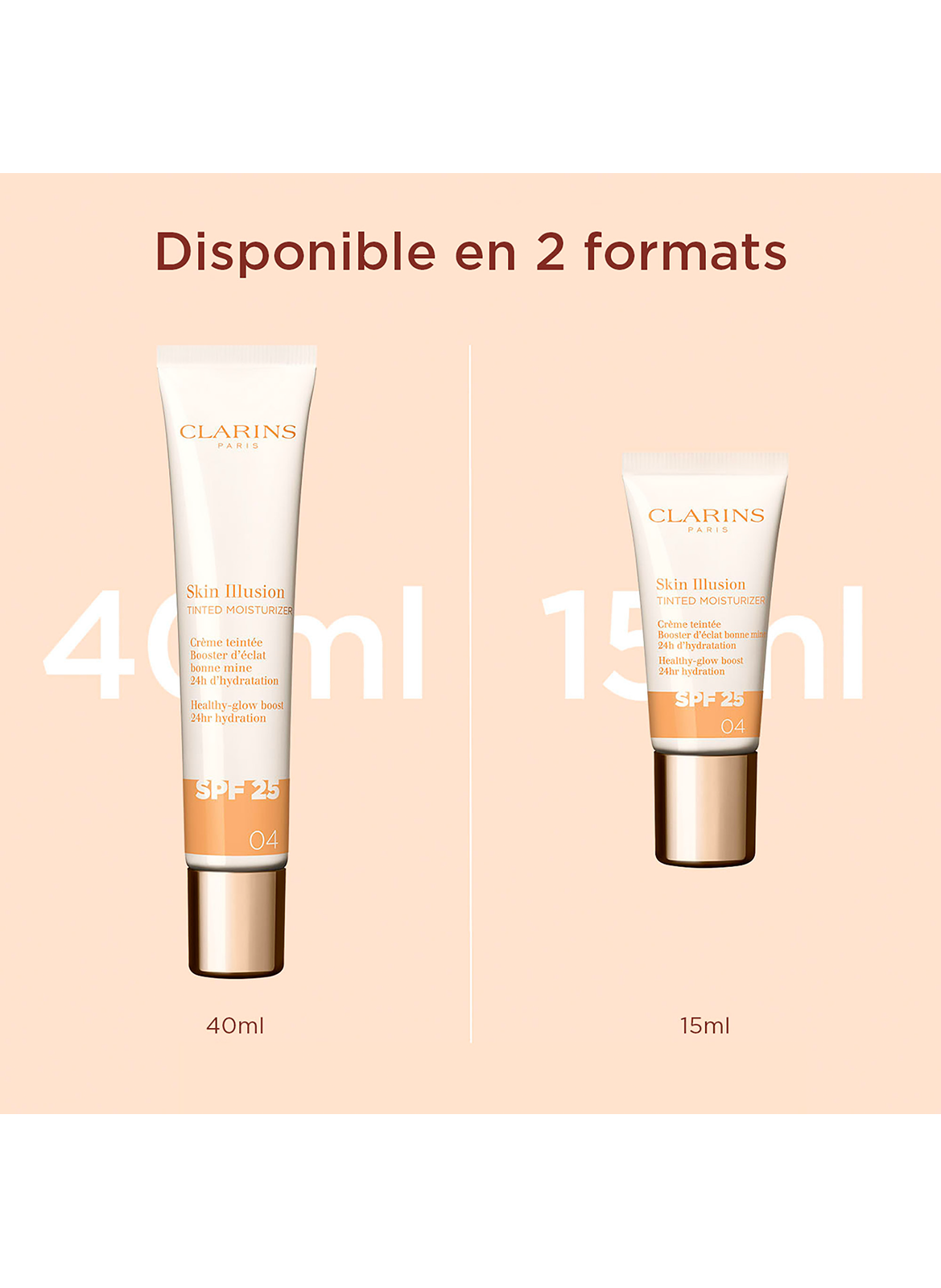 Skin Illusion Tinted Moisturizer SPF25 - Crème teintée booster d'éclat CLARINS 04