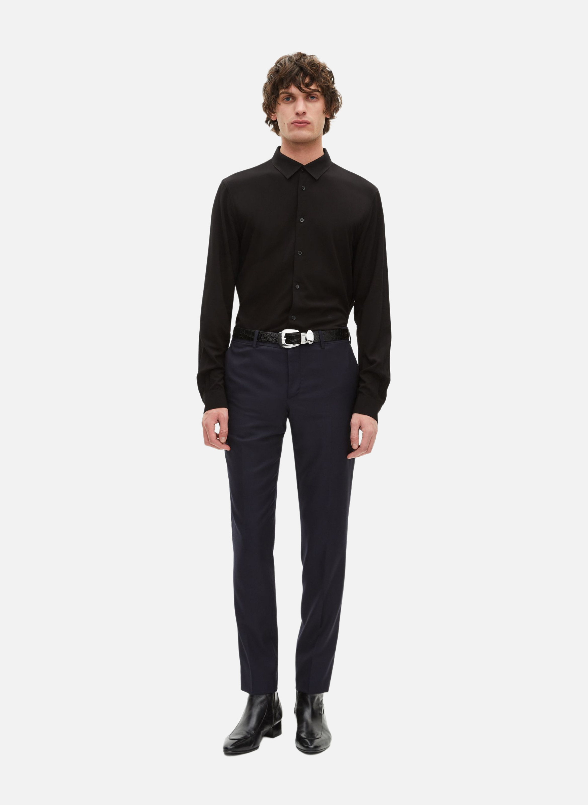Tailored wool suit trousers THE KOOPLES Blue