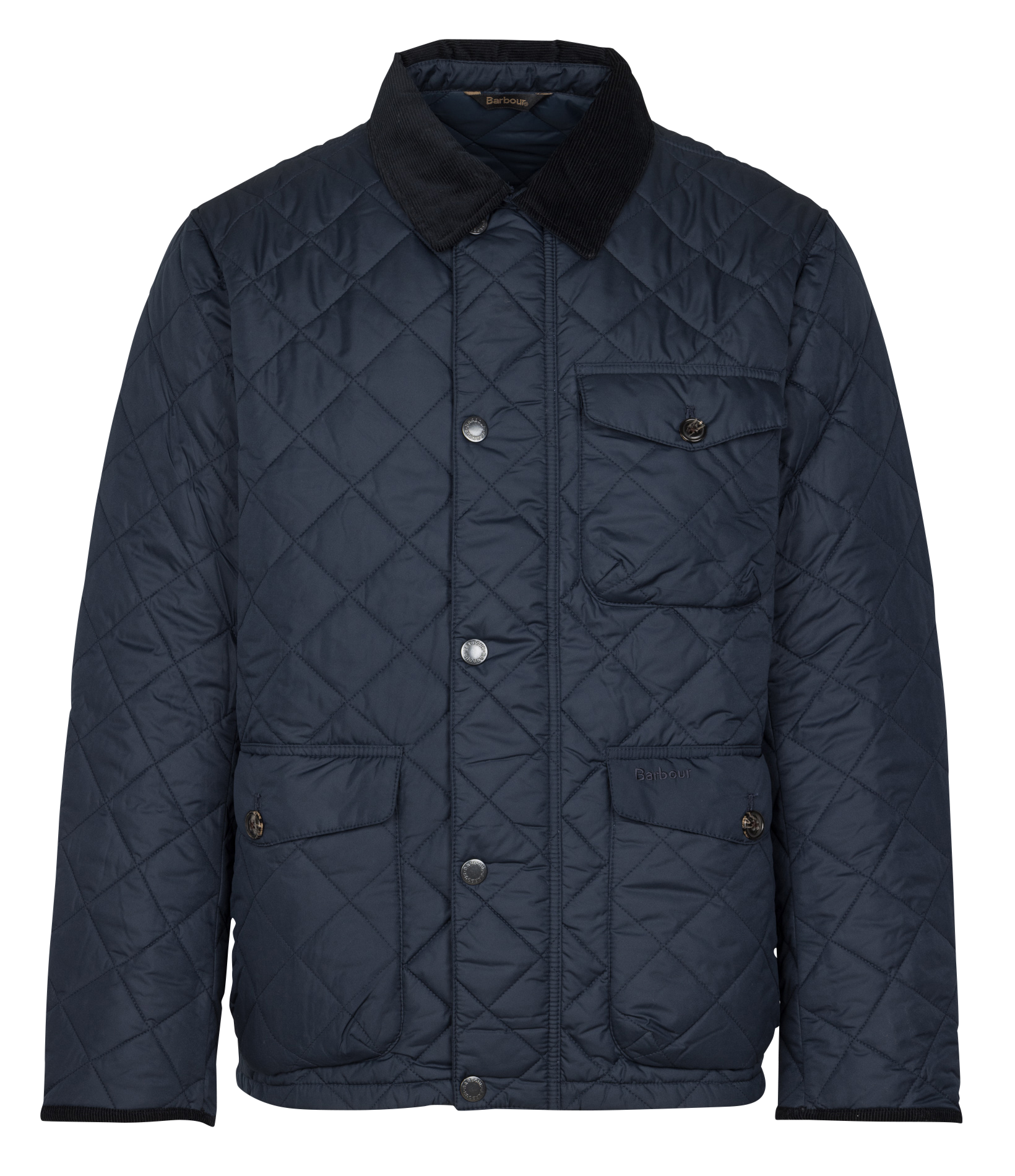 Recht, gewatteerd jasje BARBOUR Blauw