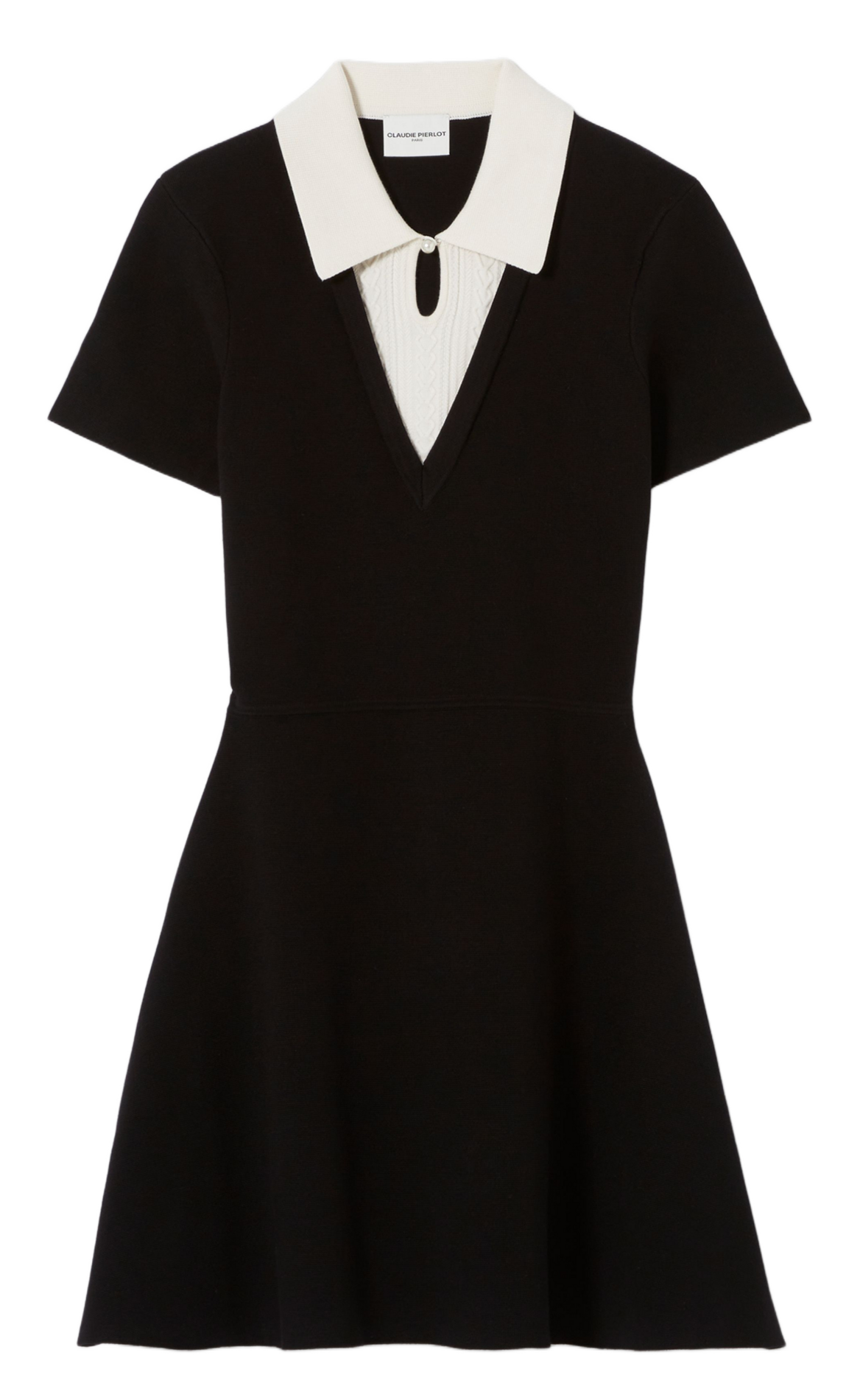 Robe courte en maille CLAUDIE PIERLOT Noir