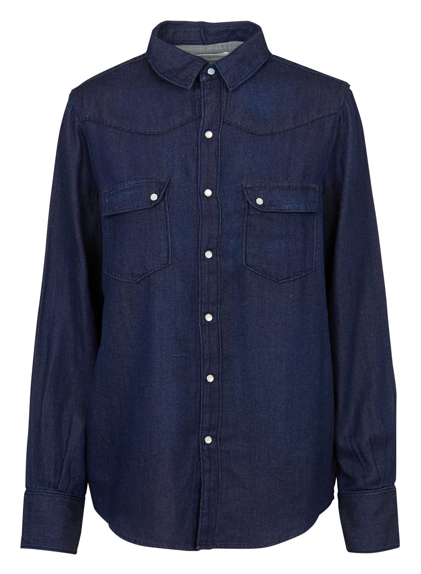 Blouse met klassieke kraag ACQUAVERDE Blauw