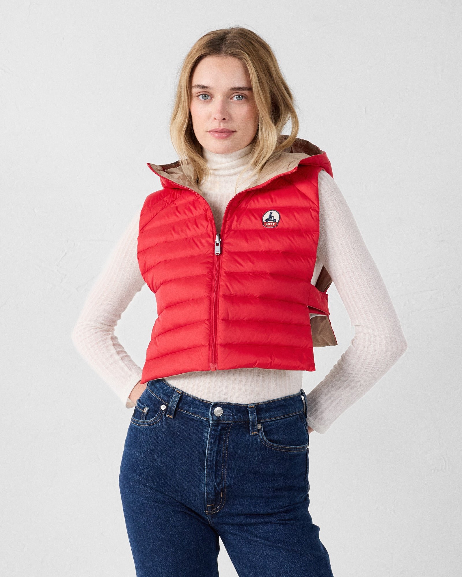 Hooded cape JOTT Red