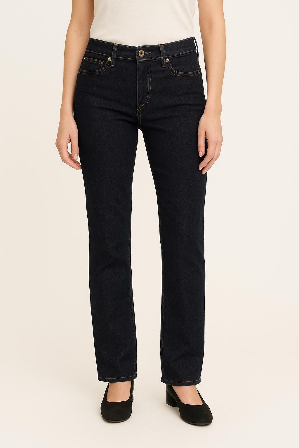 Cropped slim jeans with studs LEVI'S - Seconde main Blue