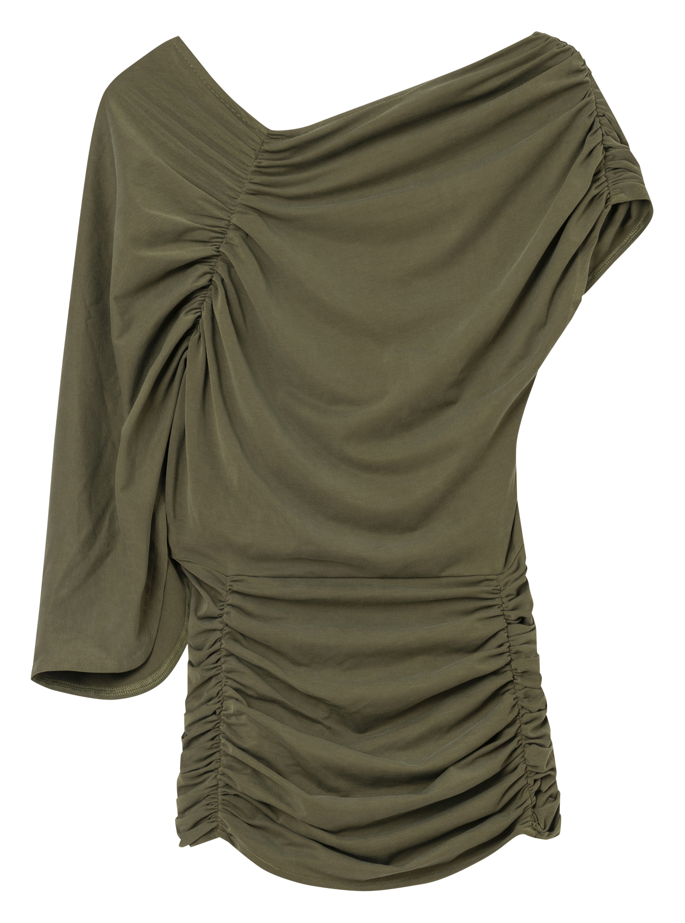 Printed viscose top LAAGAM Khaki